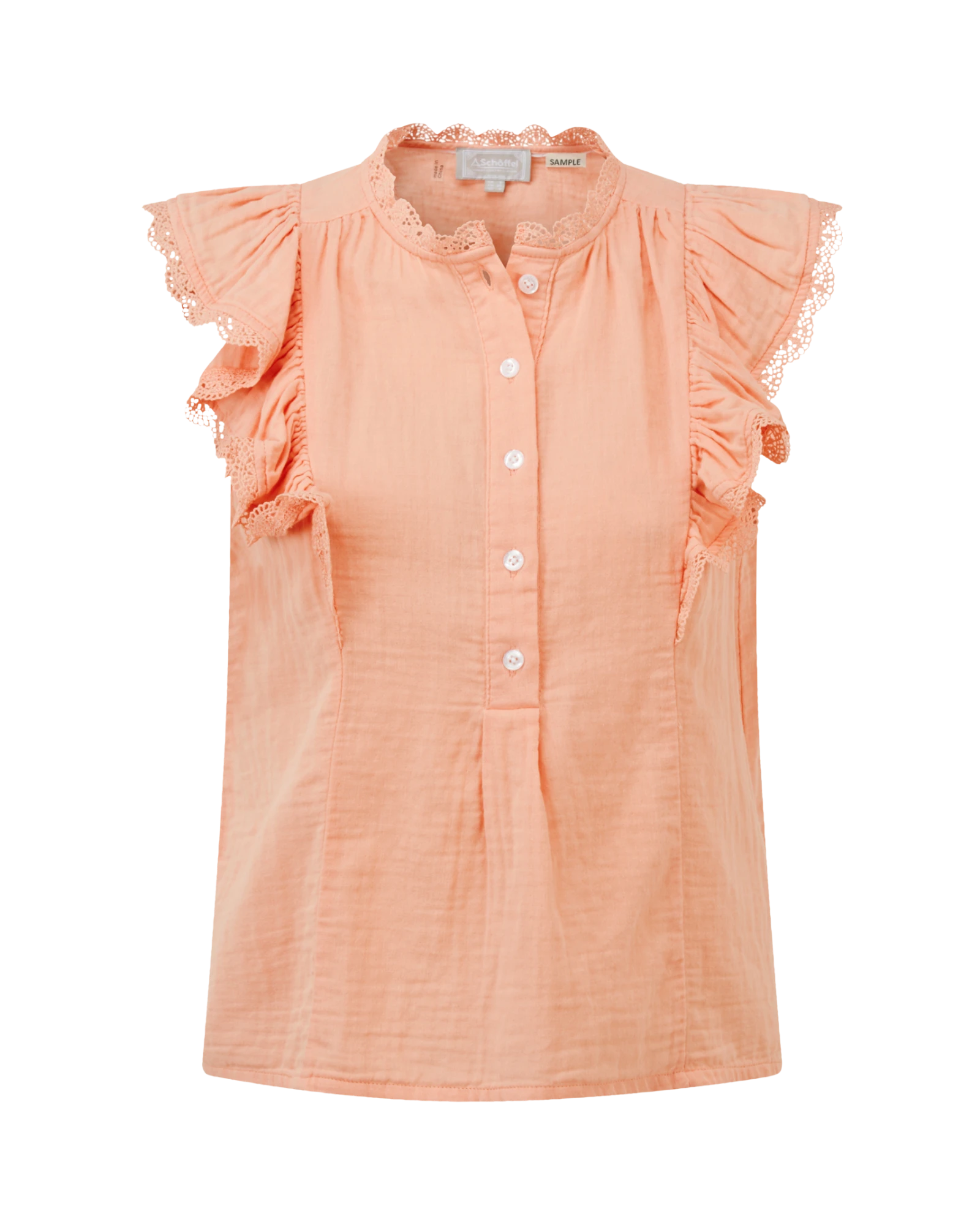 Jasmine Blouse - Coral Peach