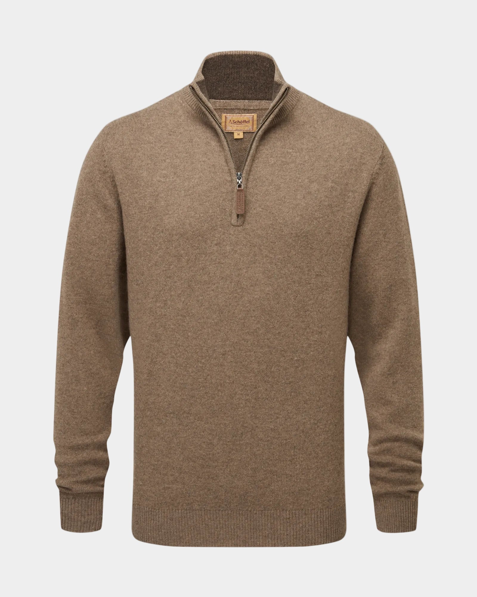 Lewis Quarter Zip Jumper - Mushroom