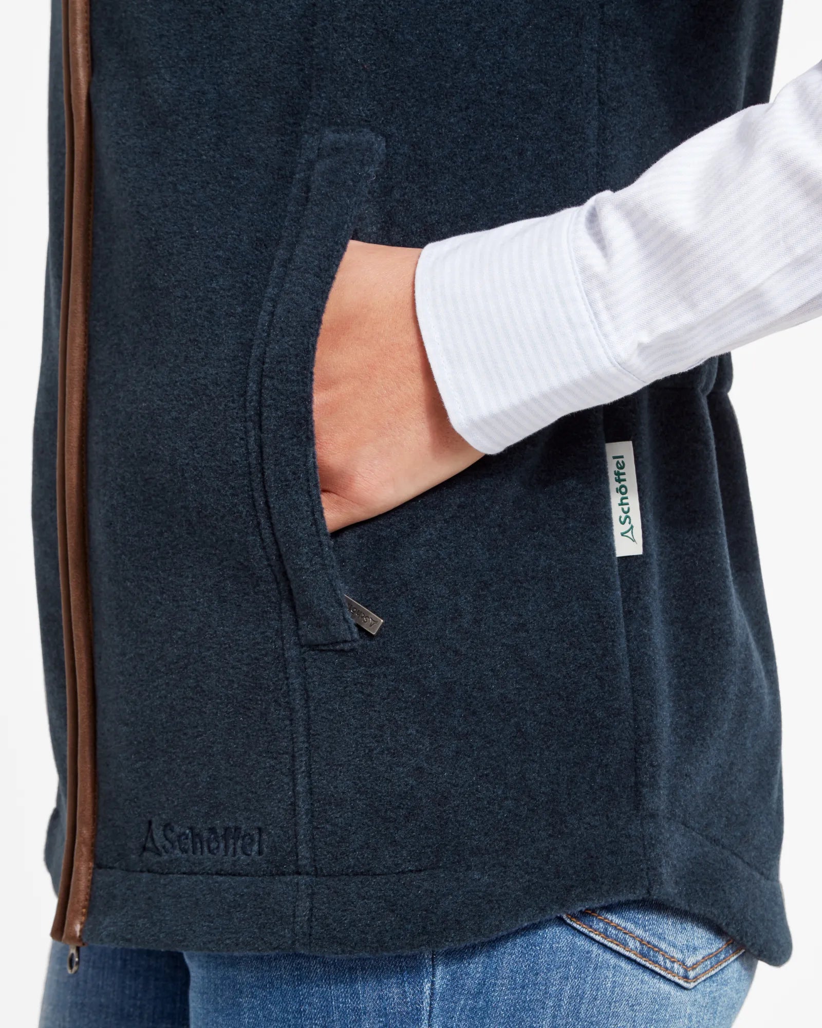 Lyndon Fleece Gilet - Petrol Blue