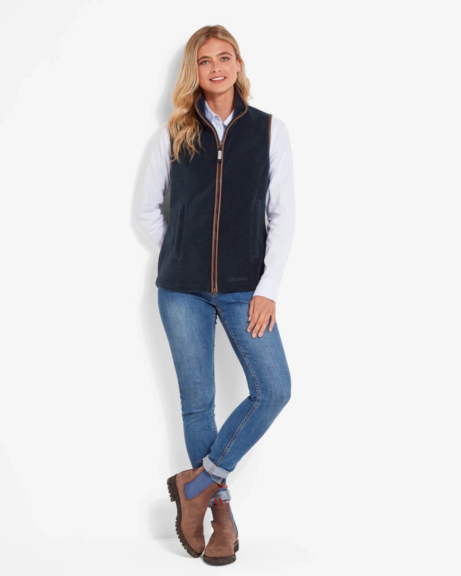 Lyndon Fleece Gilet - Petrol Blue