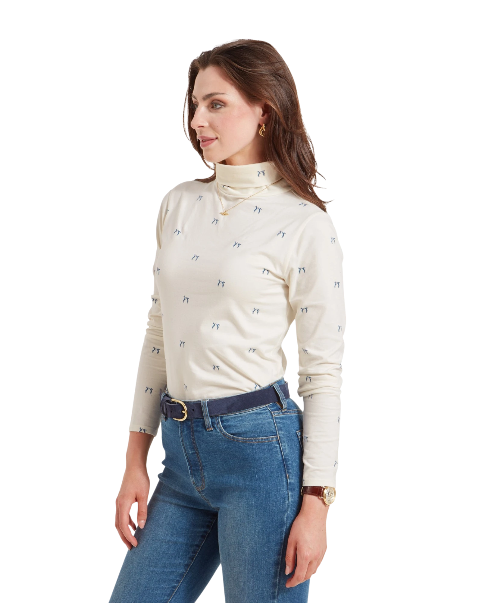 Malham Top - Vintage Navy Hare