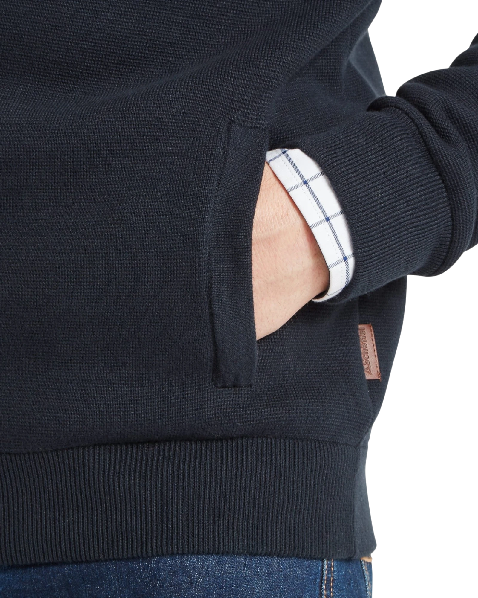 Marlow Full Zip Jumper - Navy