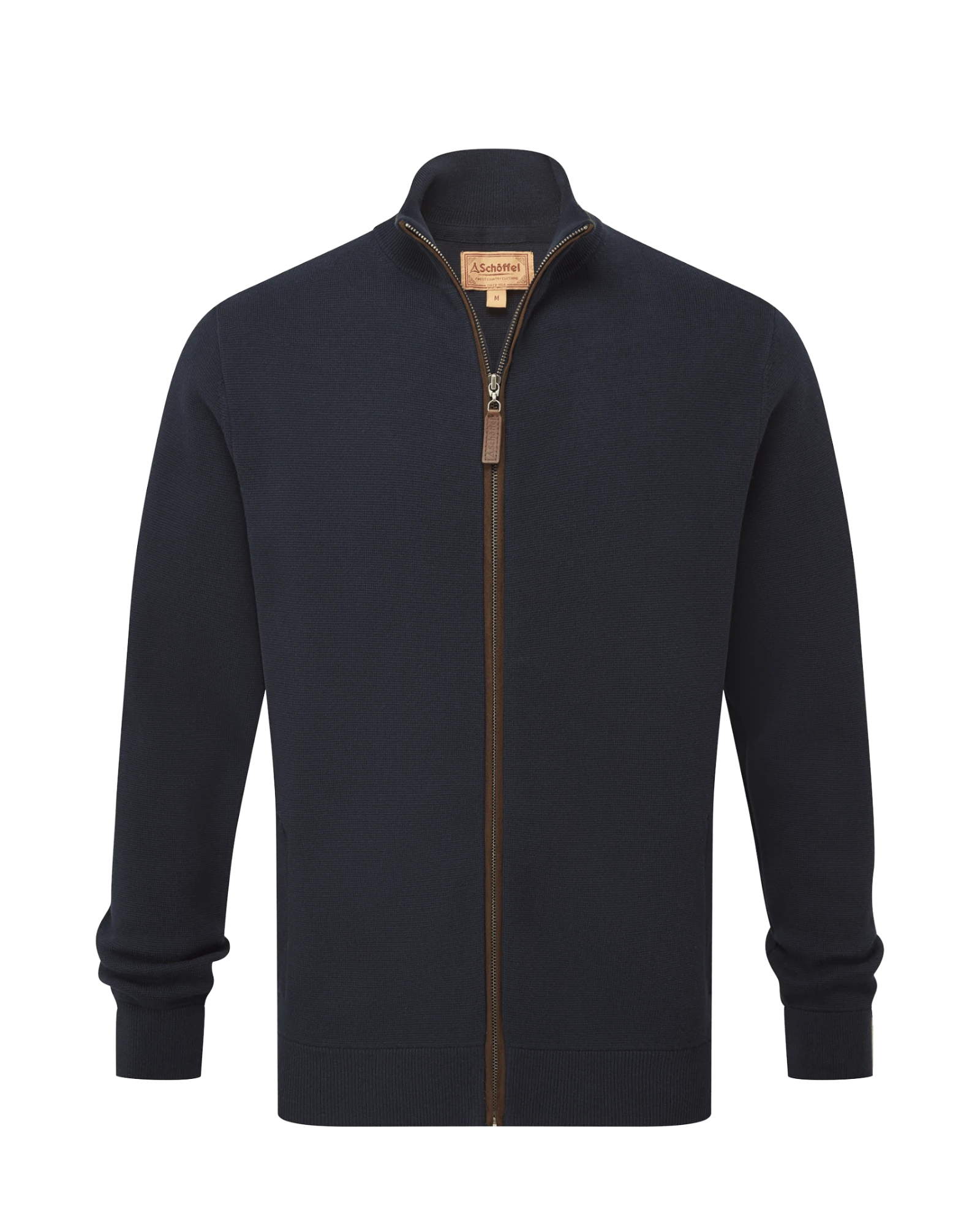 Marlow Full Zip Jumper - Navy