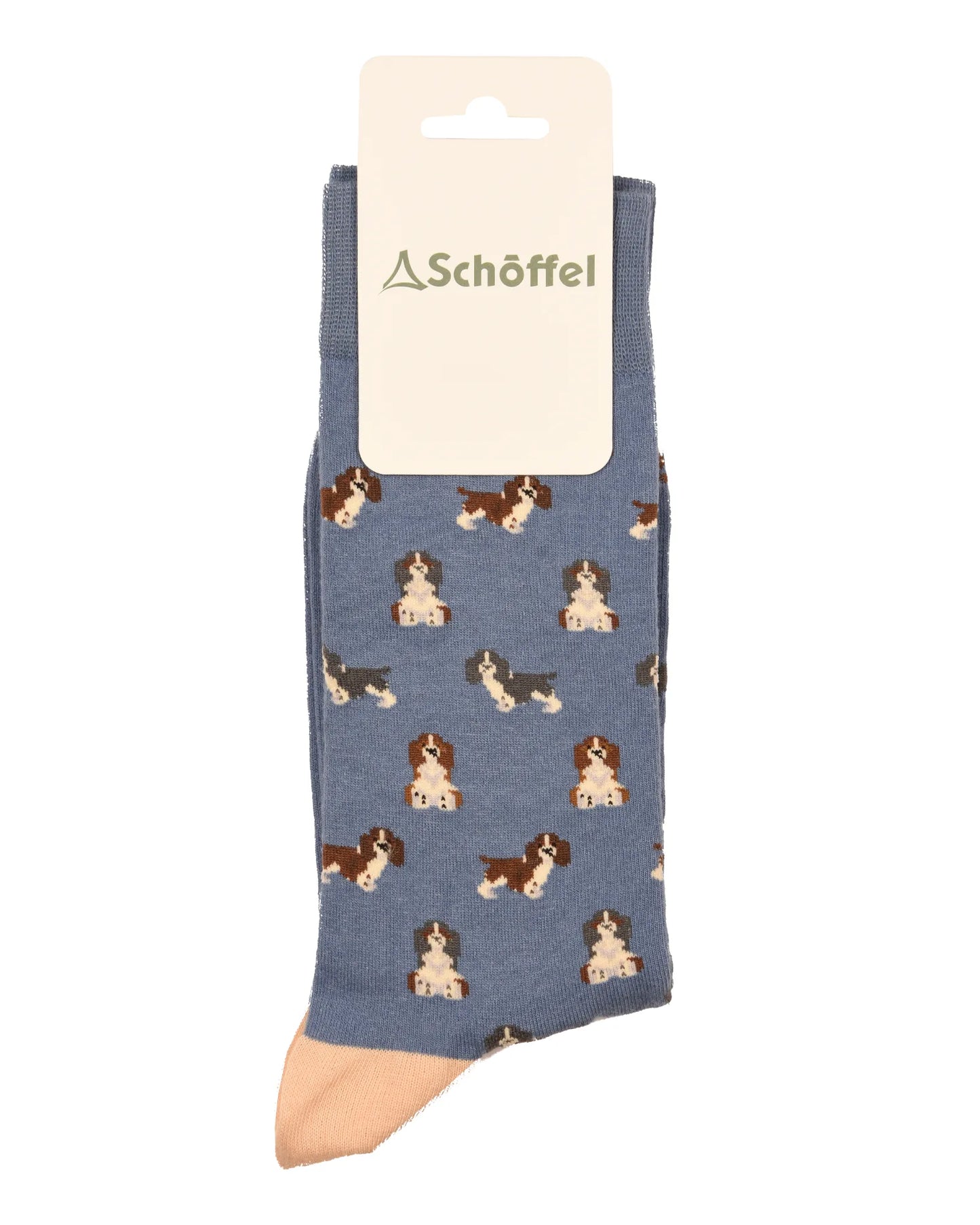 Men's Cotton Sock - Blue Spaniel