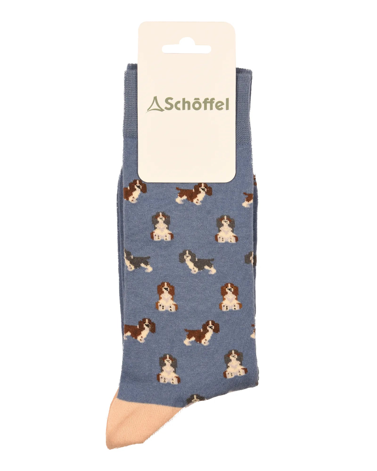 Men's Cotton Sock - Blue Spaniel