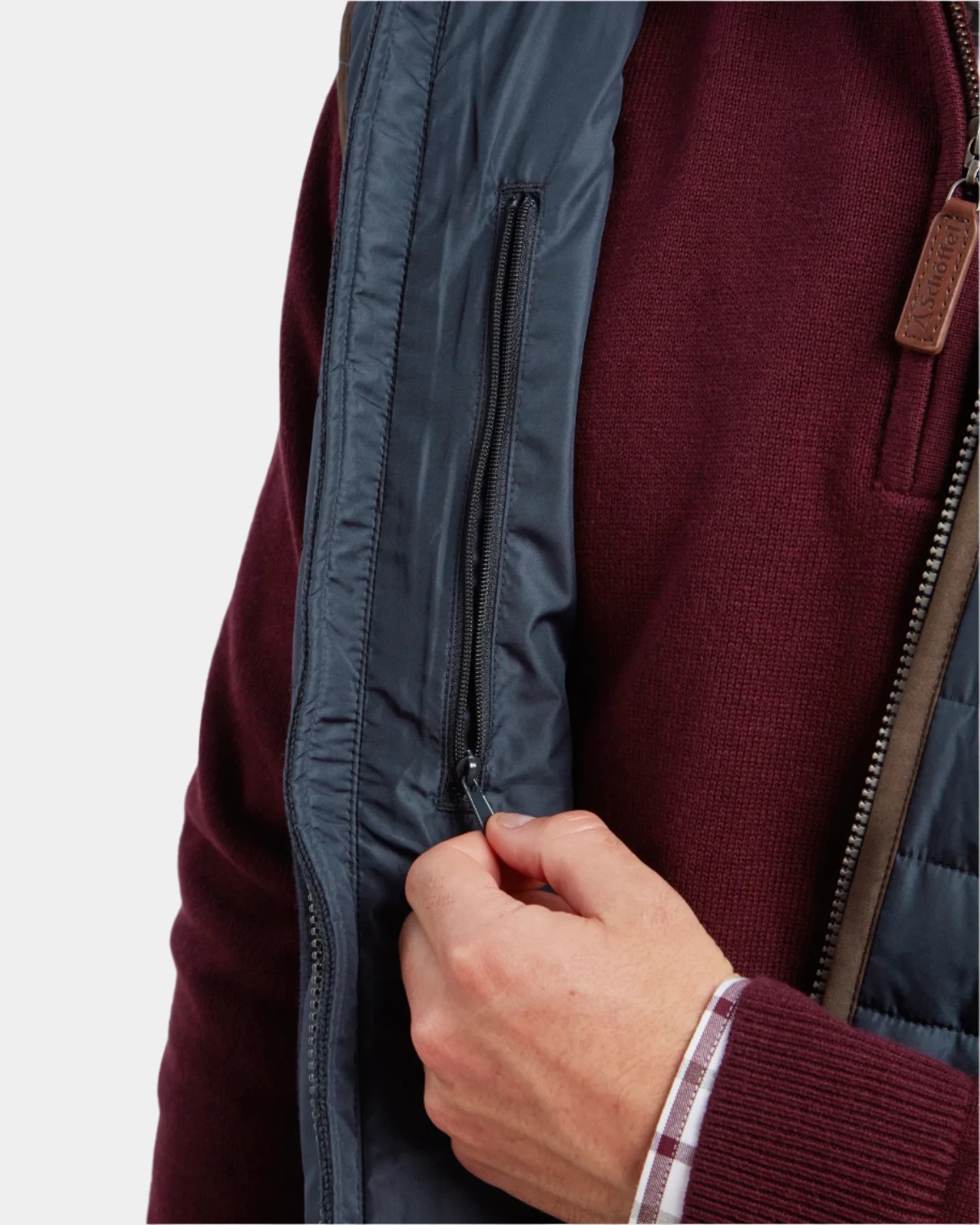 Oakham Petrol Blue Hybrid Gilet