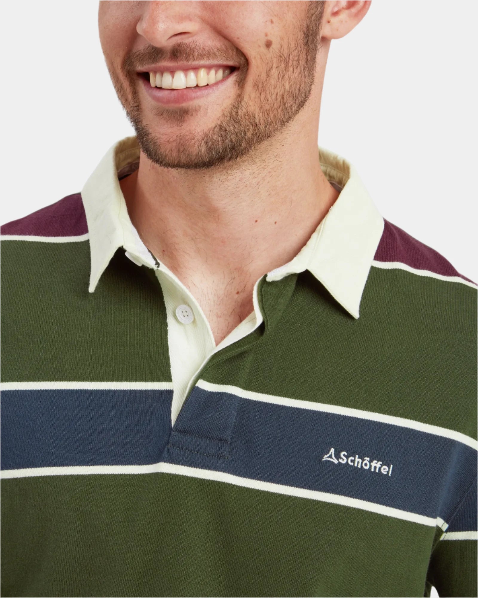 Porthtowan Rugby Top - Woodland/Wine