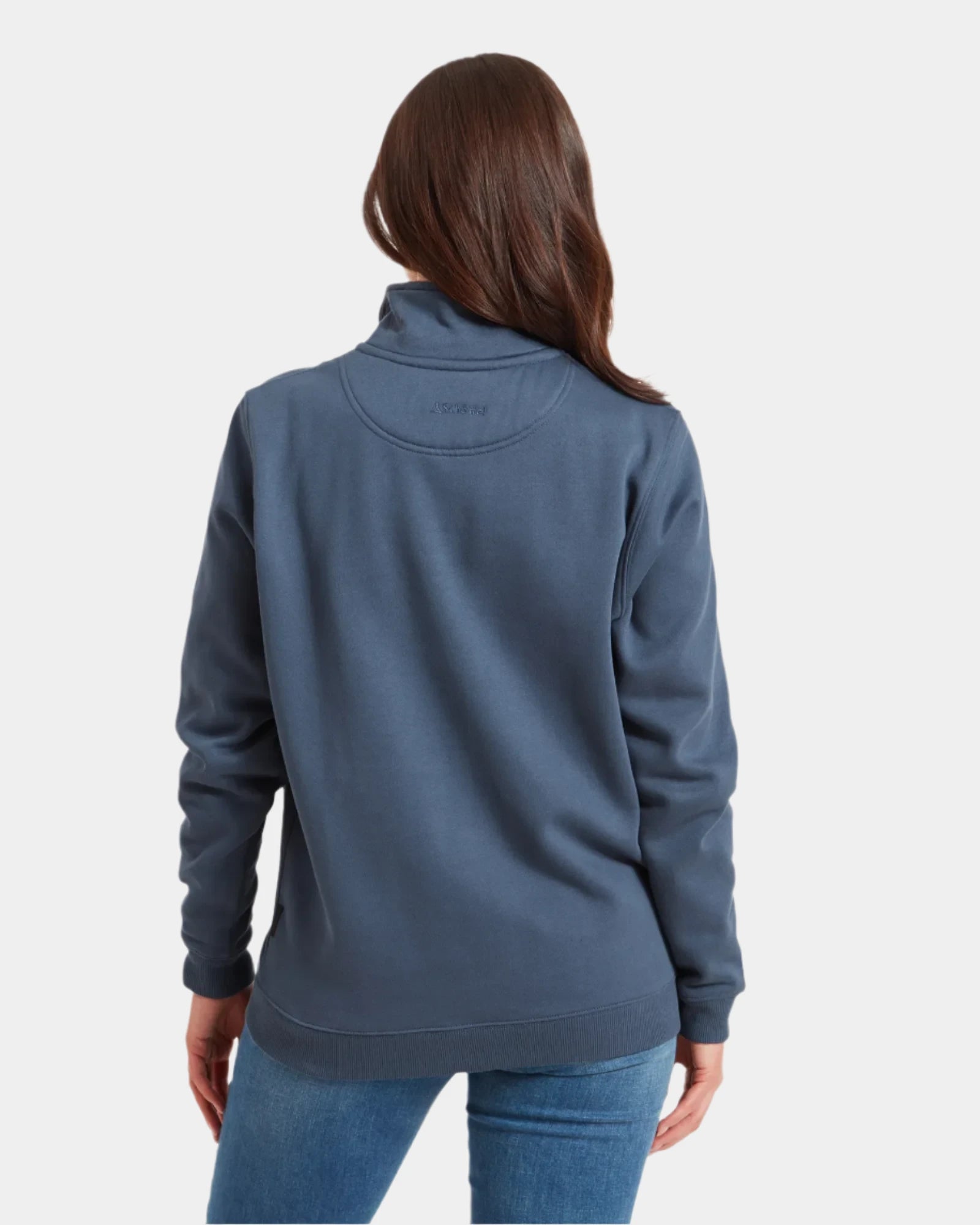 St Agnes Vintage Navy Quarter Zip Sweatshirt
