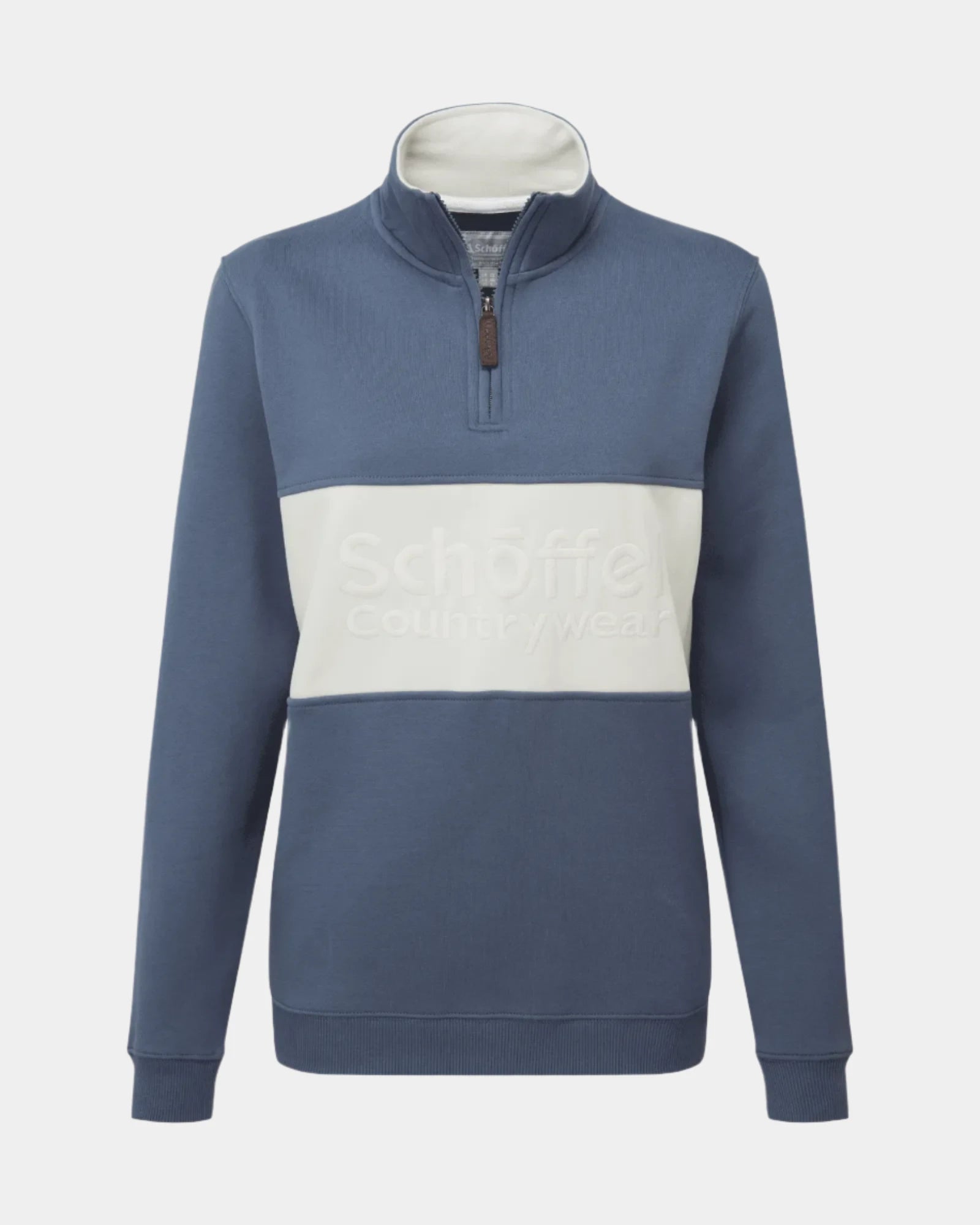 St Agnes Vintage Navy Quarter Zip Sweatshirt