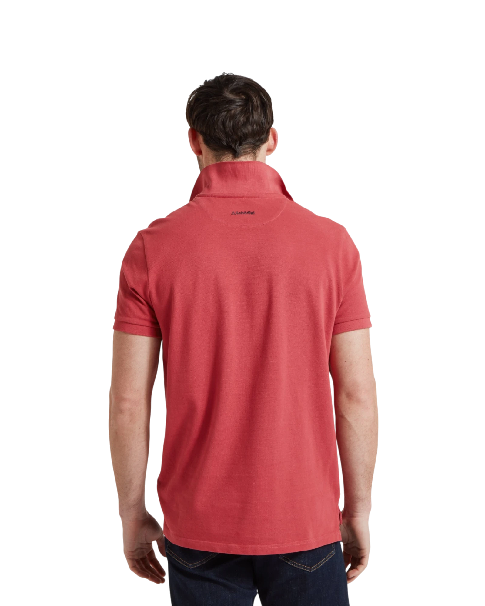 St Ives Garment Dyed Polo Shirt - Slate Red