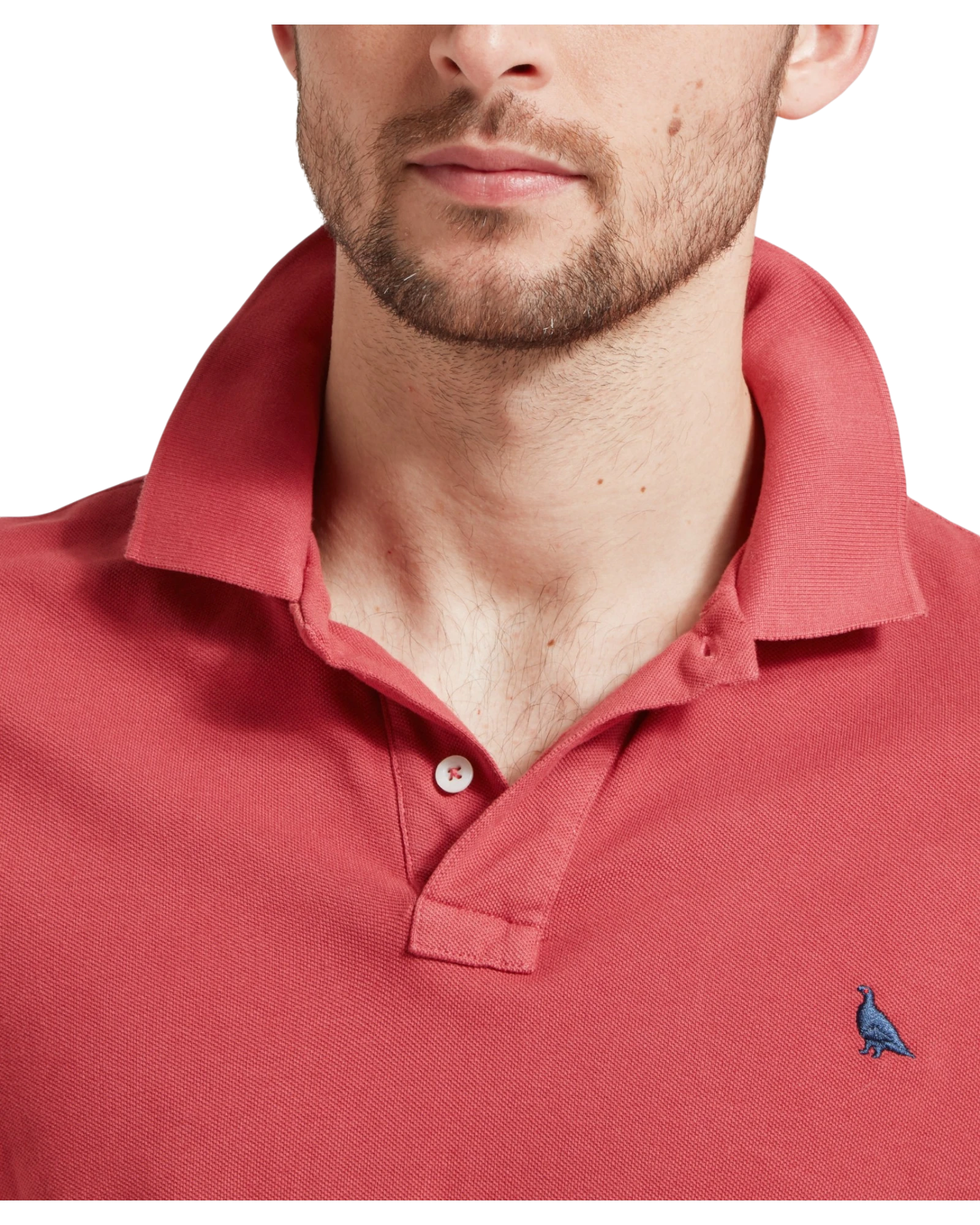 St Ives Garment Dyed Polo Shirt - Slate Red