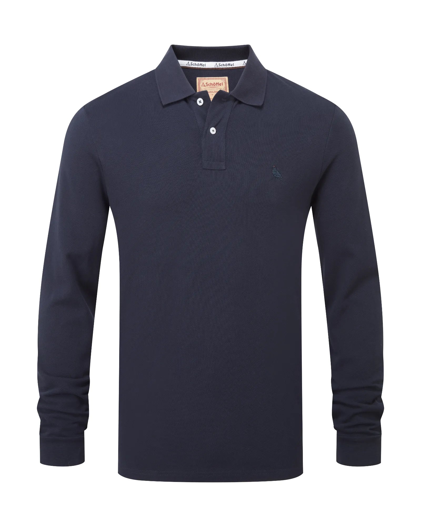 St Ives Long Sleeve Polo Shirt - Navy
