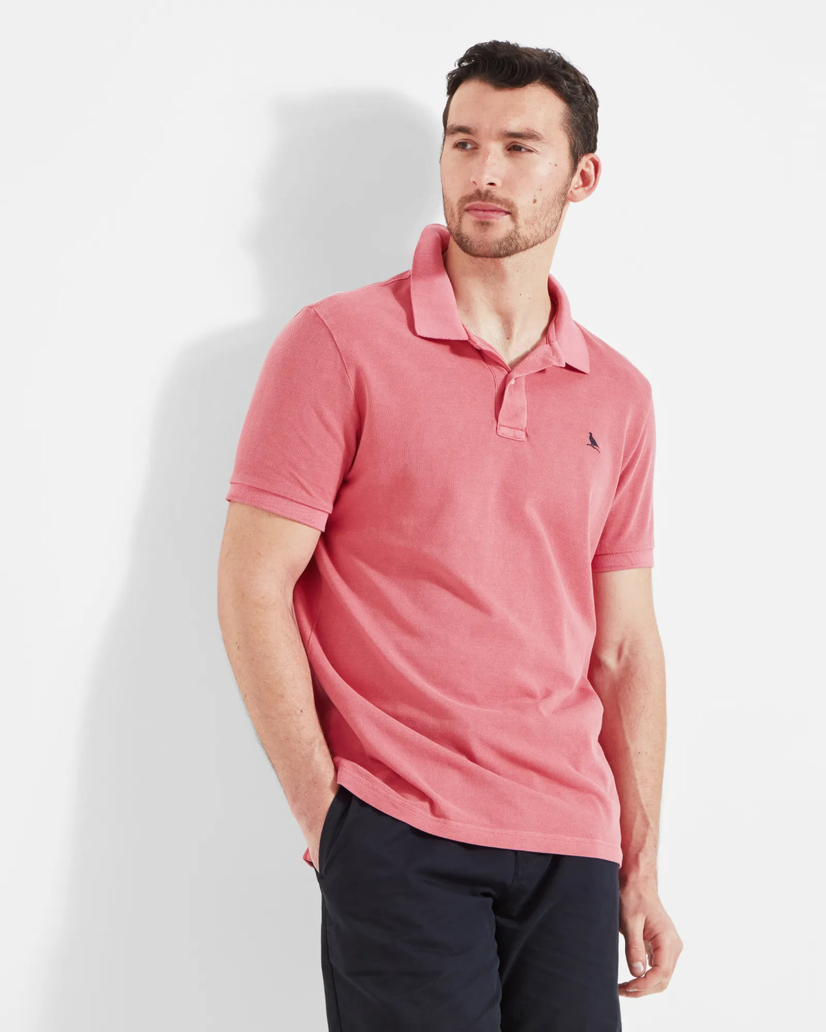 St Ives Coral Pique Polo Shirt - Medium