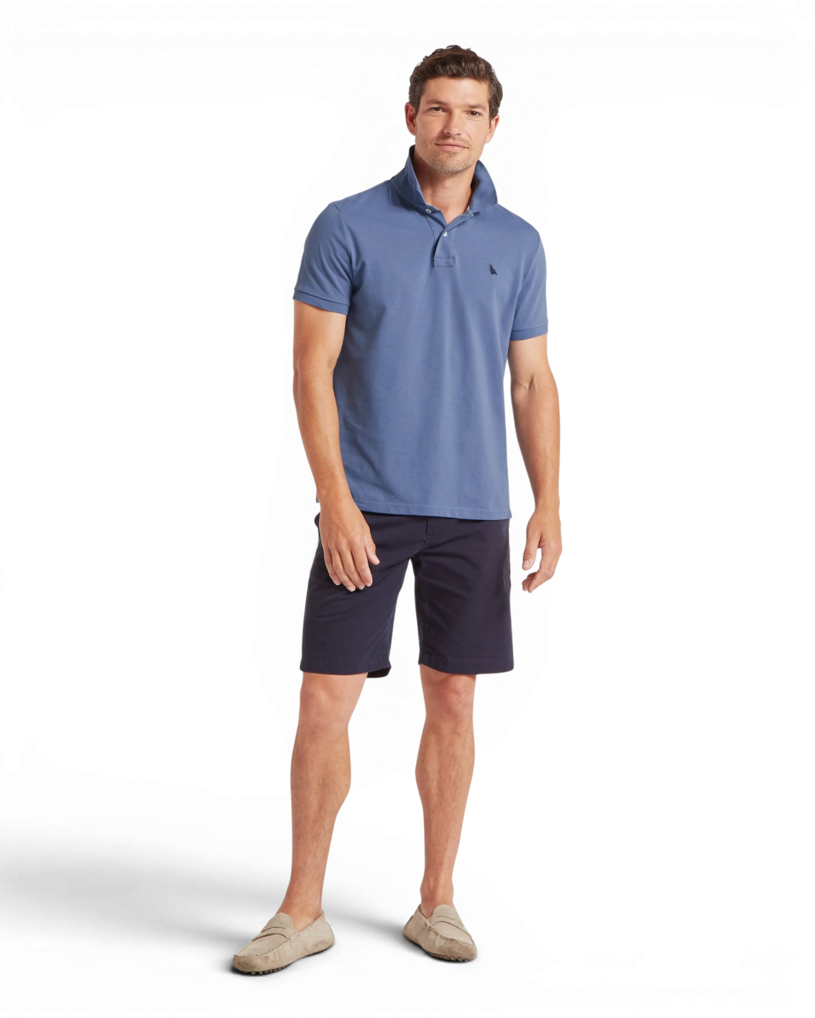 St Ives Polo Shirt - Vintage Indigo