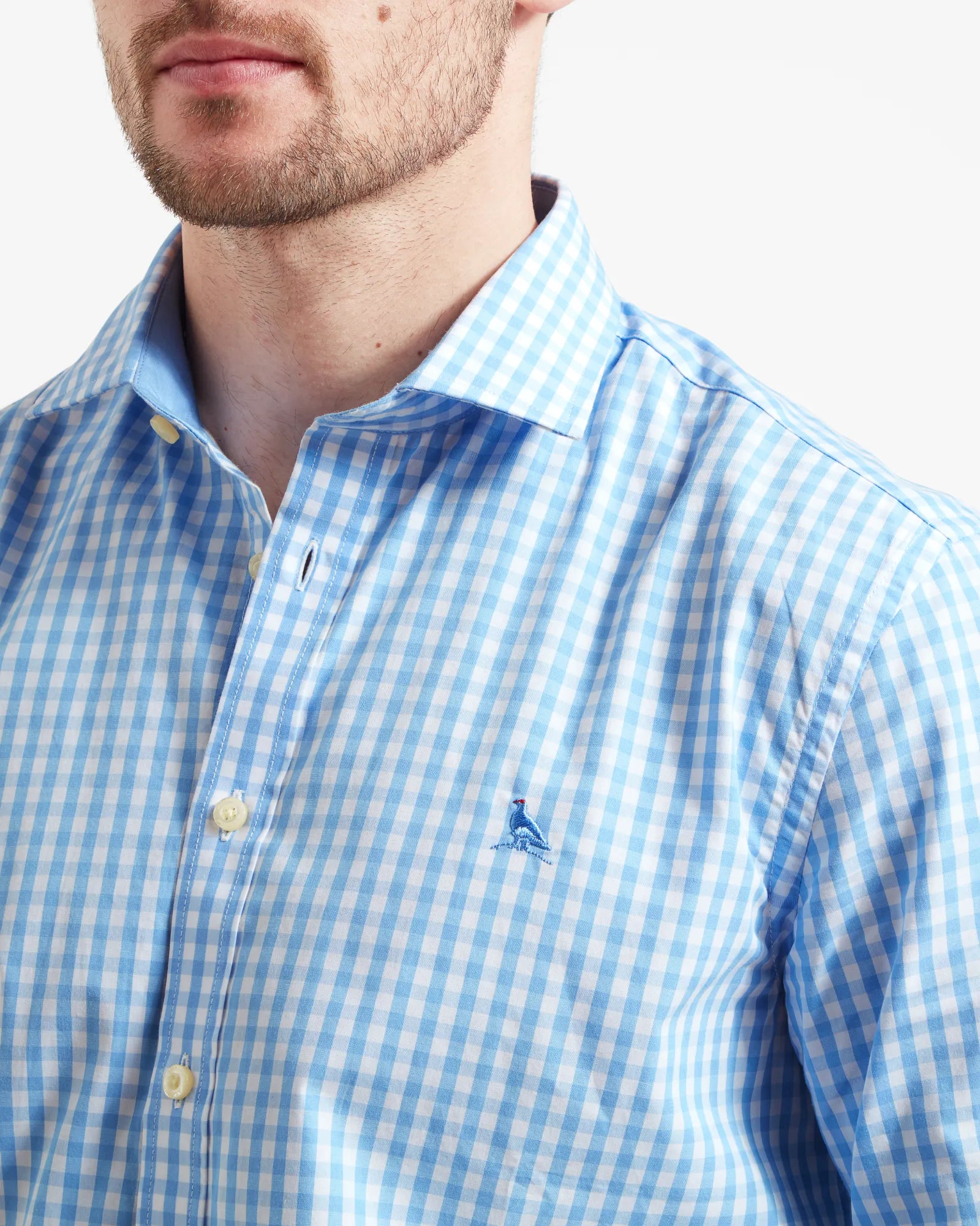 Thorpeness Tailored Shirt - Blue Check