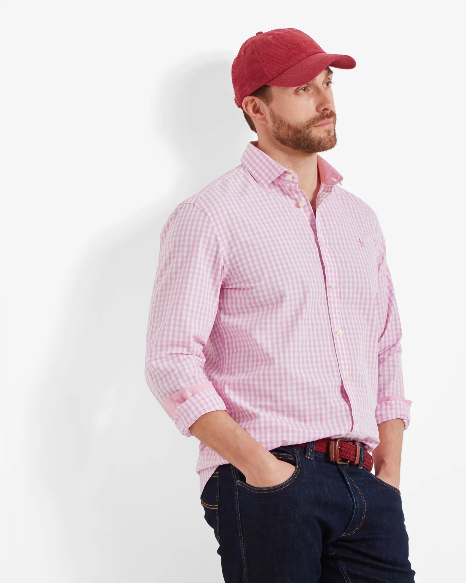Thorpeness Tailored Shirt - Pink Check