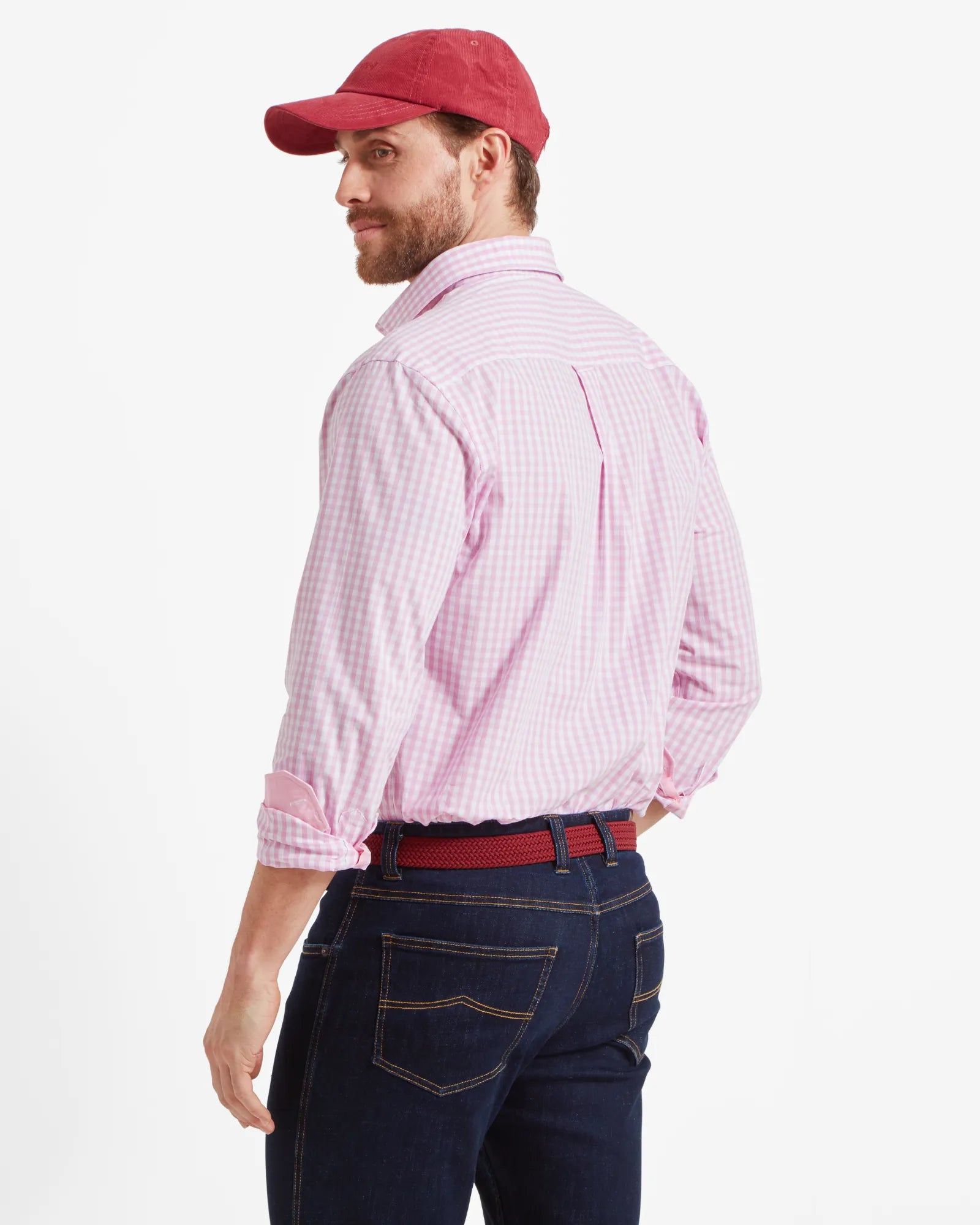 Thorpeness Tailored Shirt - Pink Check