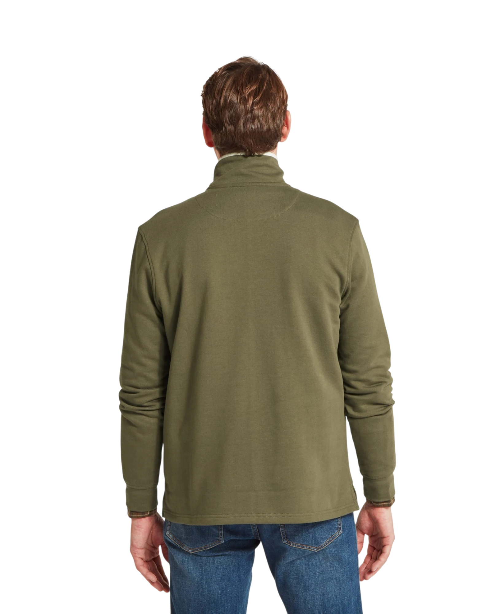 Trencrom Quarter Zip Jumper - Dark Khaki Green