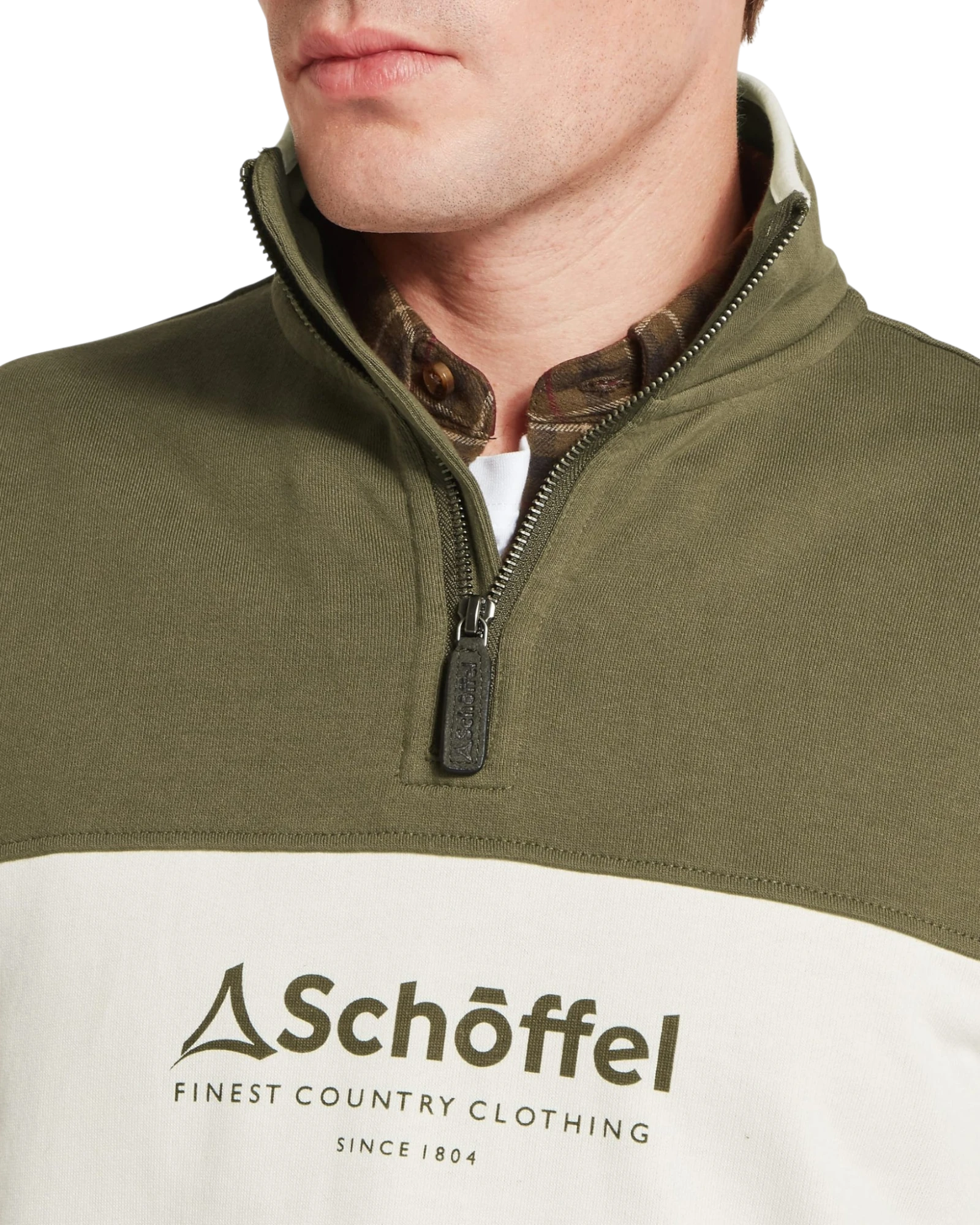 Trencrom Quarter Zip Jumper - Dark Khaki Green