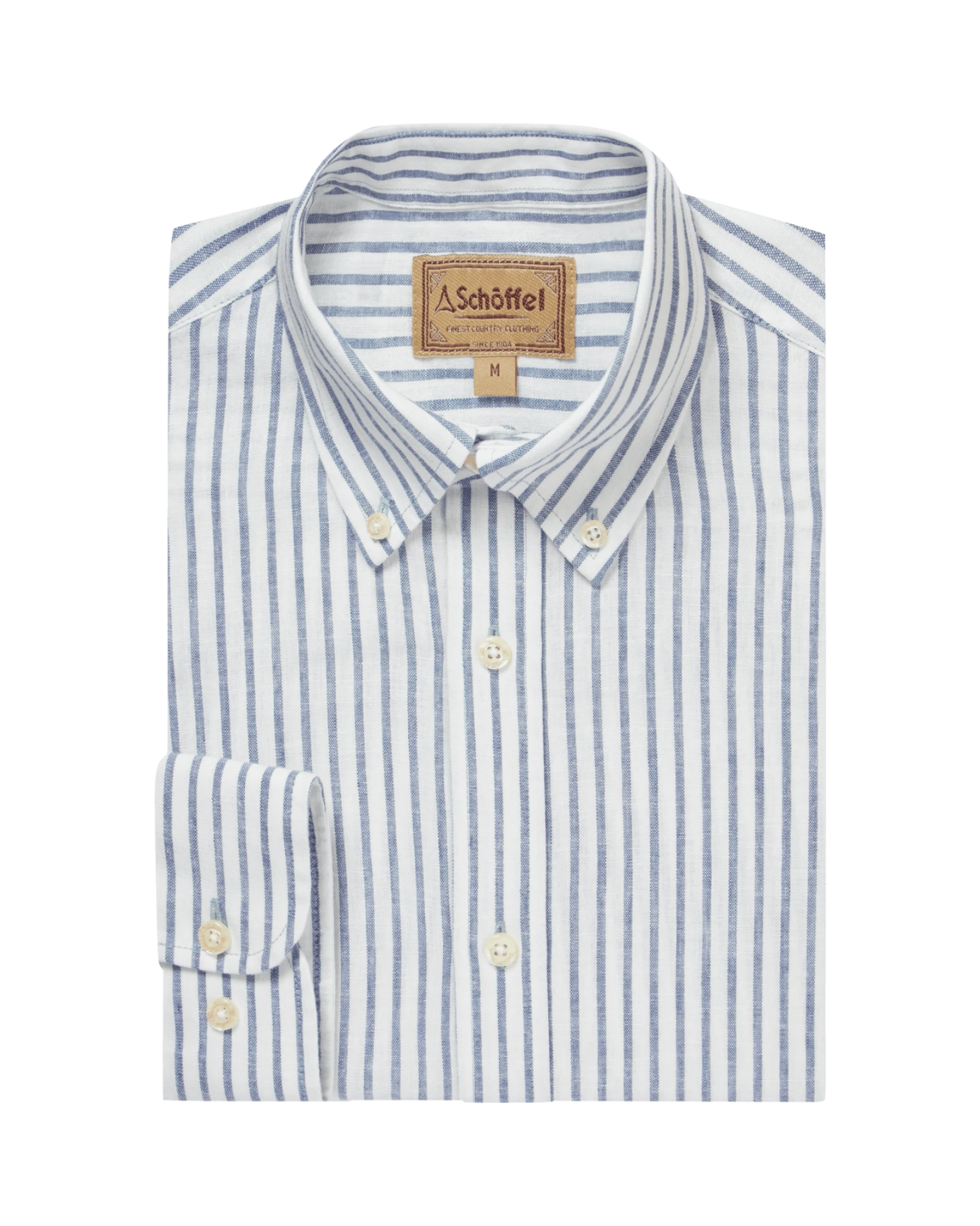 Walsingham Linen Shirt - Blue Stripe