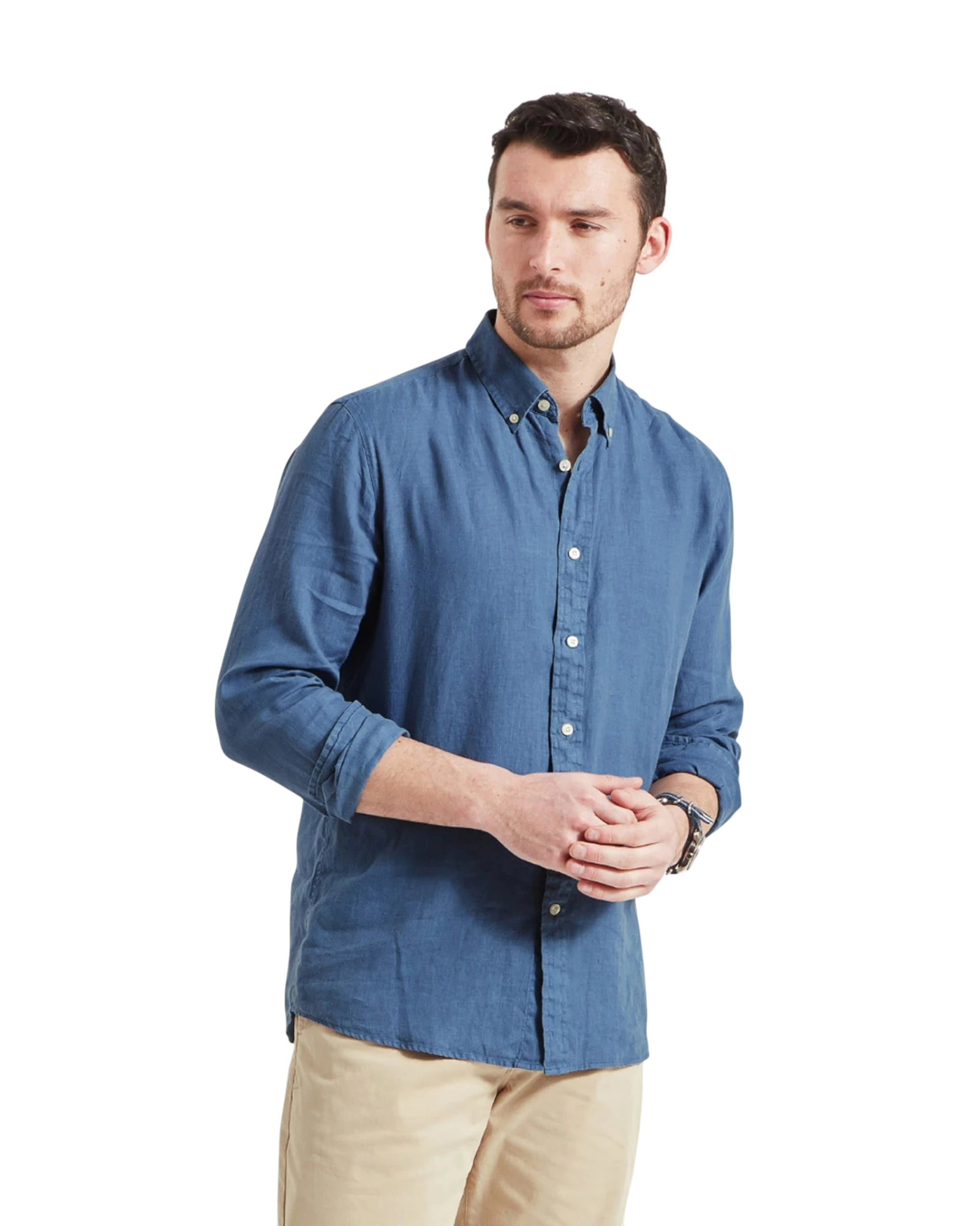 Walsingham Linen Shirt - French Navy