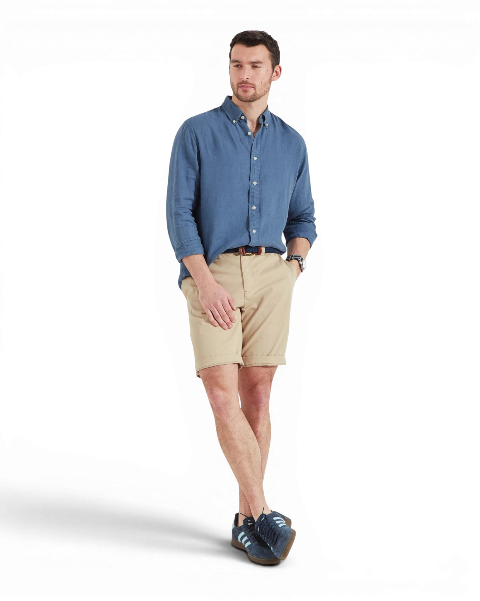 Walsingham Linen Shirt - French Navy