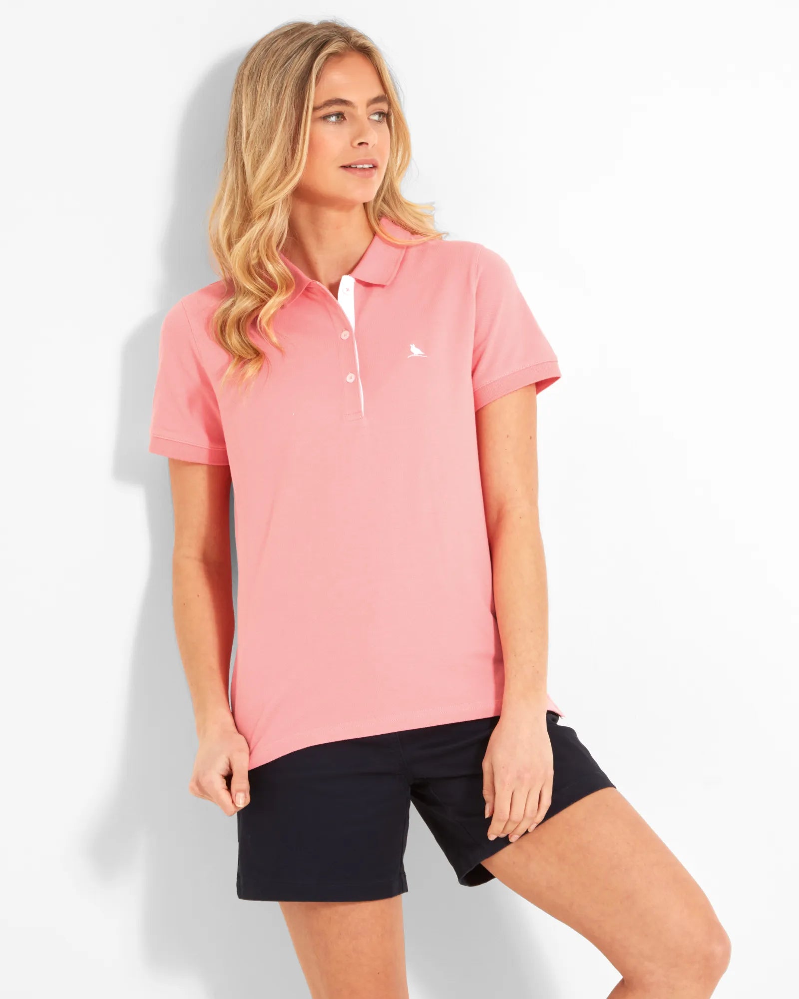 Womens St Ives Polo Shirt - Flamingo