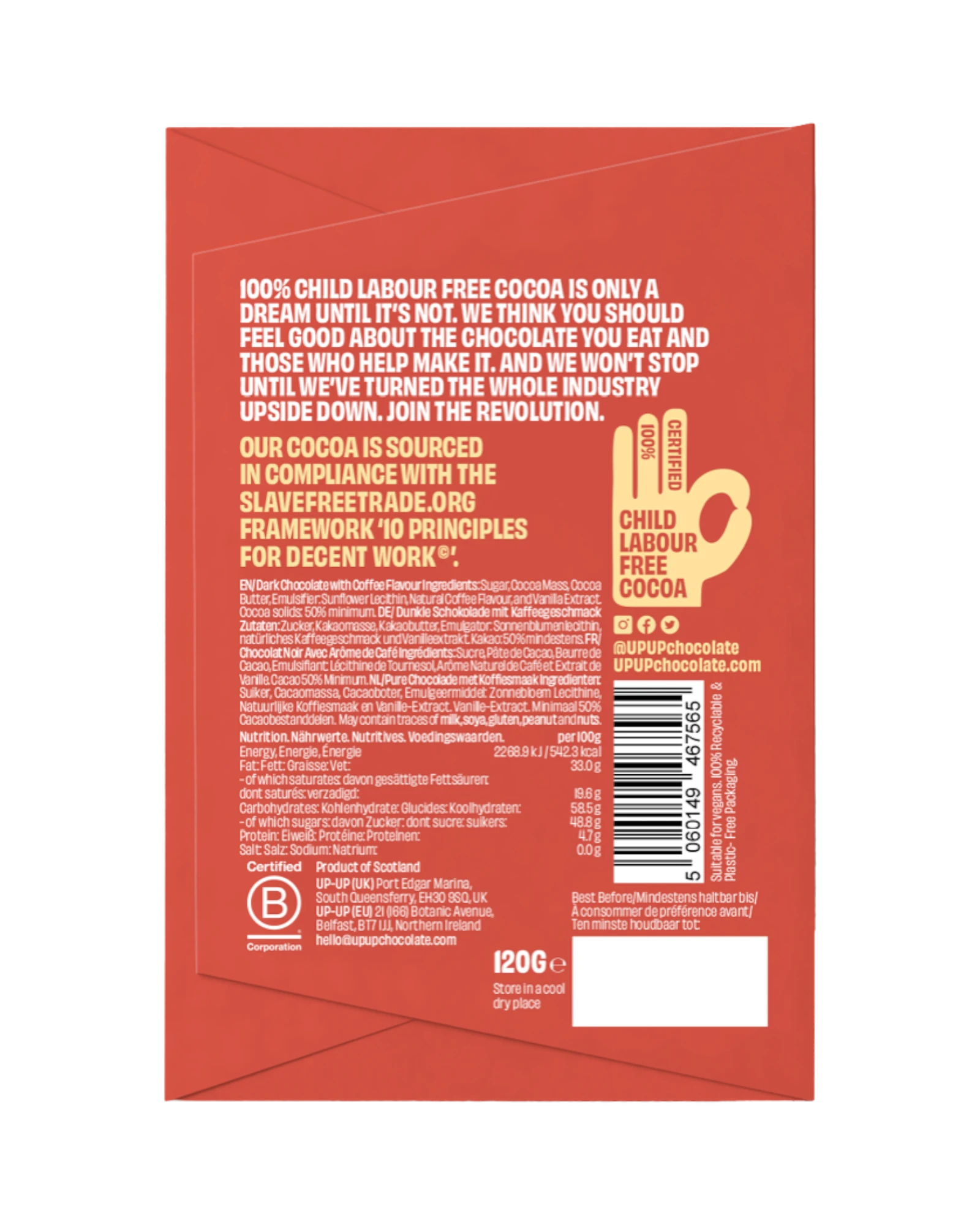 Dark Espresso Chocolate 120g