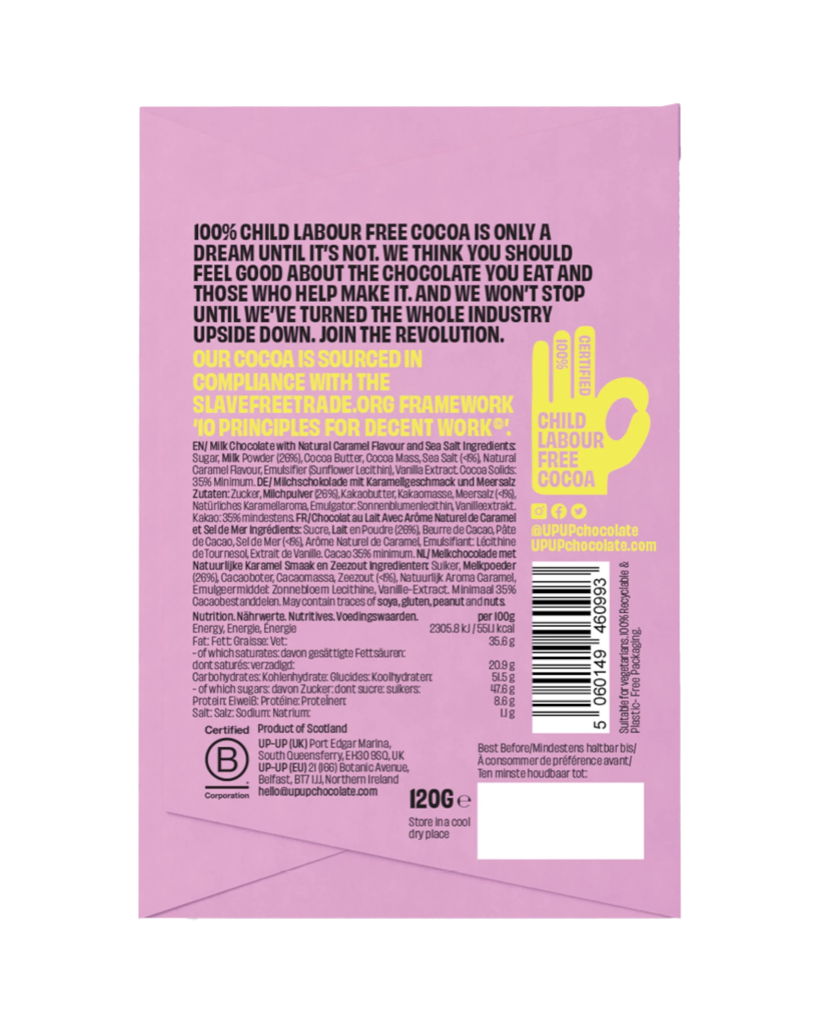 Salted Caramel Milk Chocolate 120g