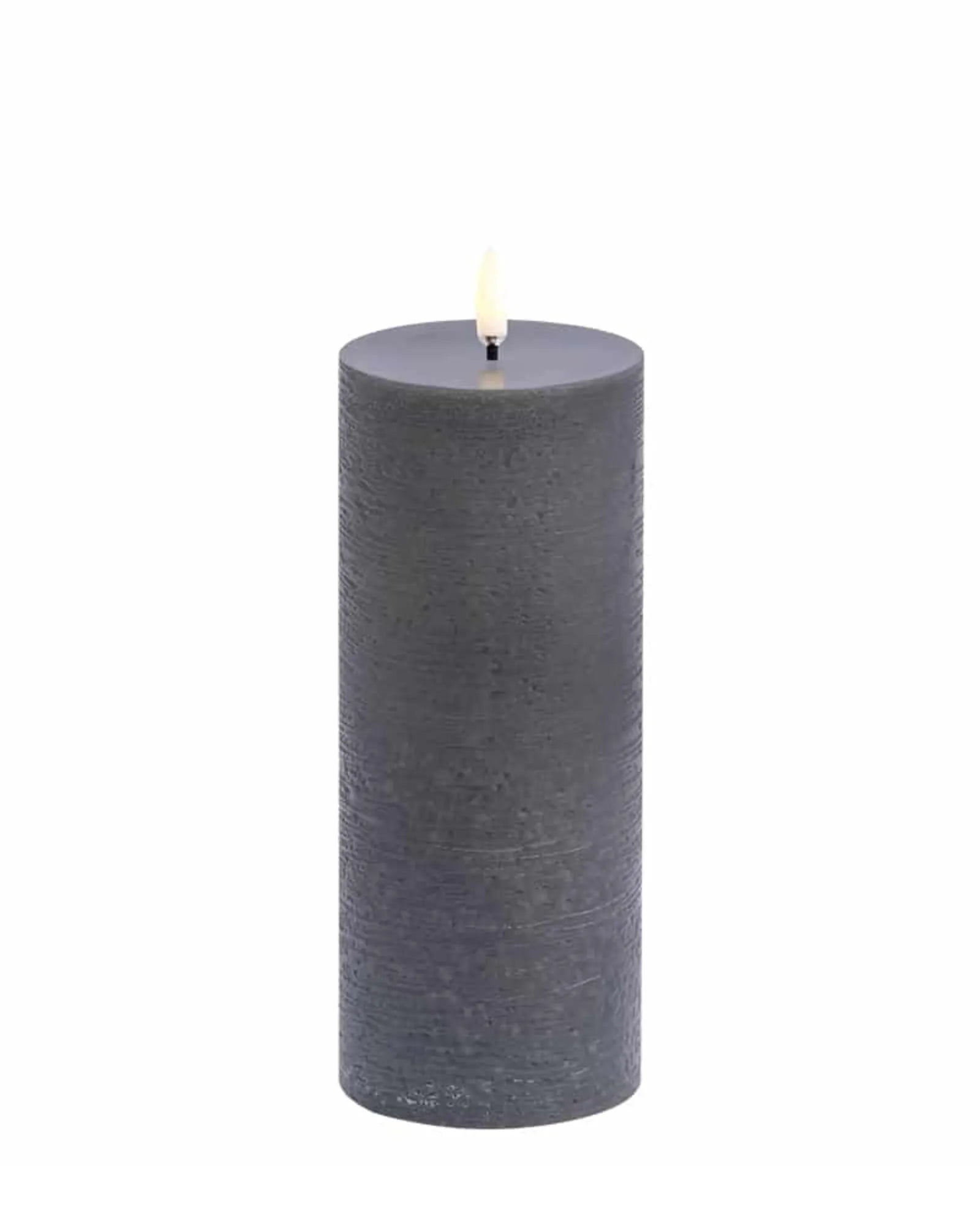 LED Pillar Candle - Rustic Grey