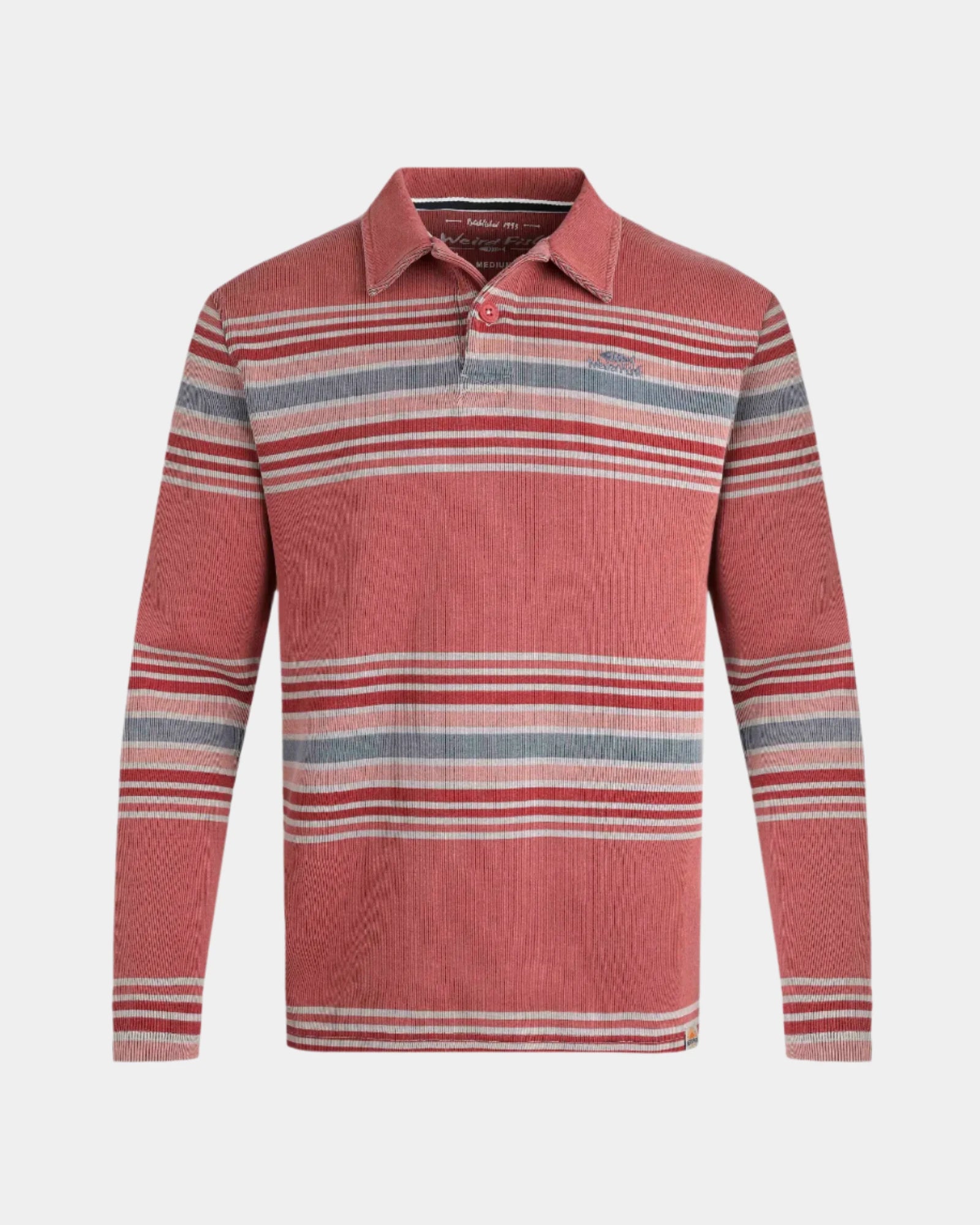 Caudale Baked Apple Heavyweight Stripe Rib Rugby Shirt