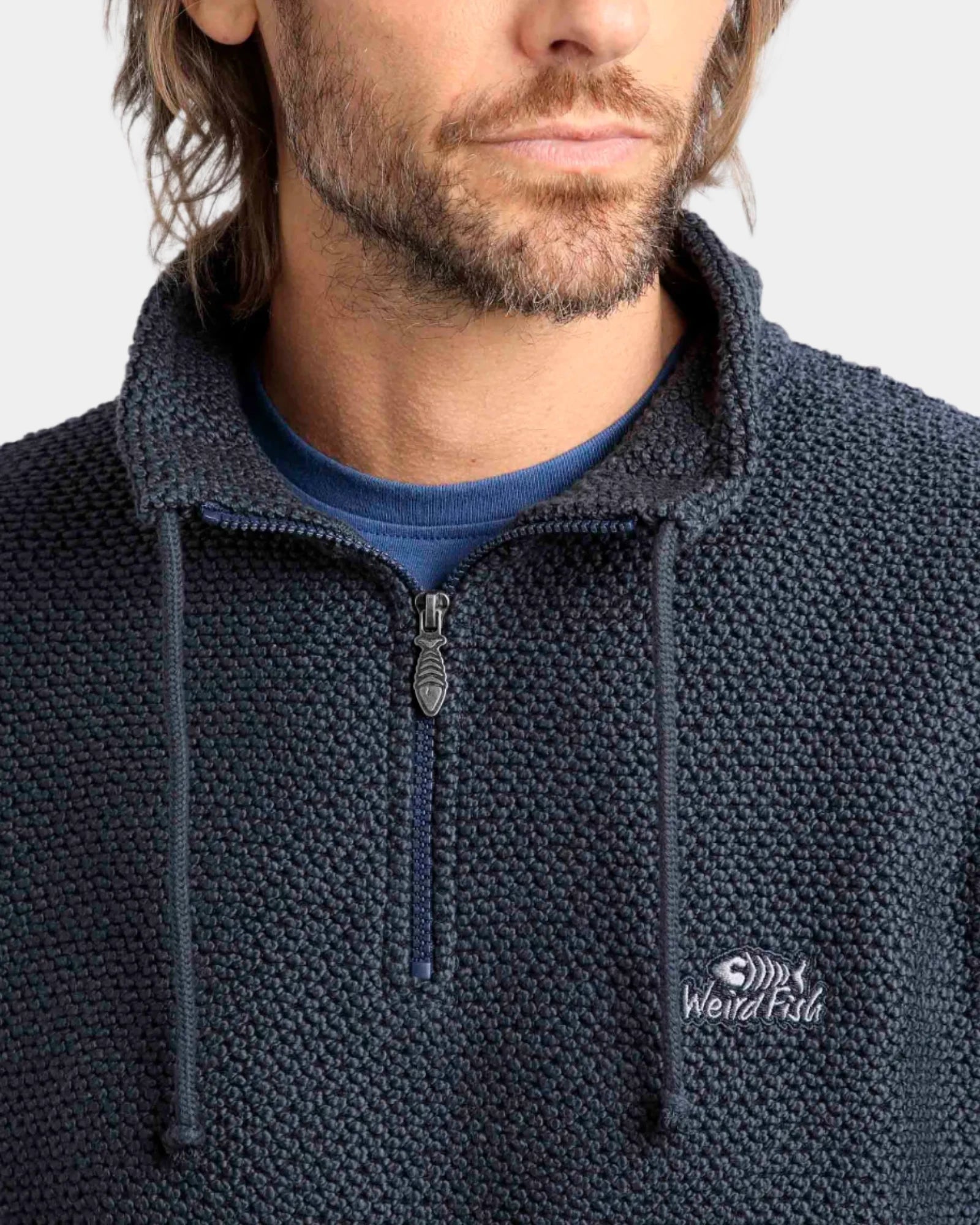 Cruiser Navy 1/4 Zip Eco Macaroni