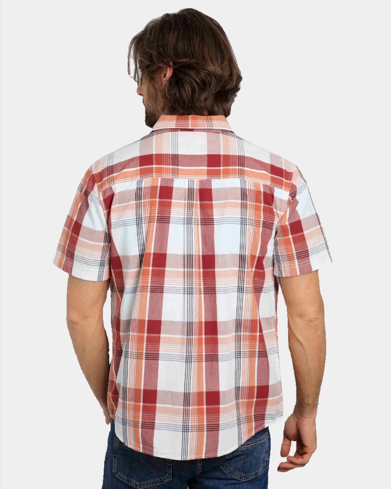 Judd Chilli Red Short Sleeve Check Shirt