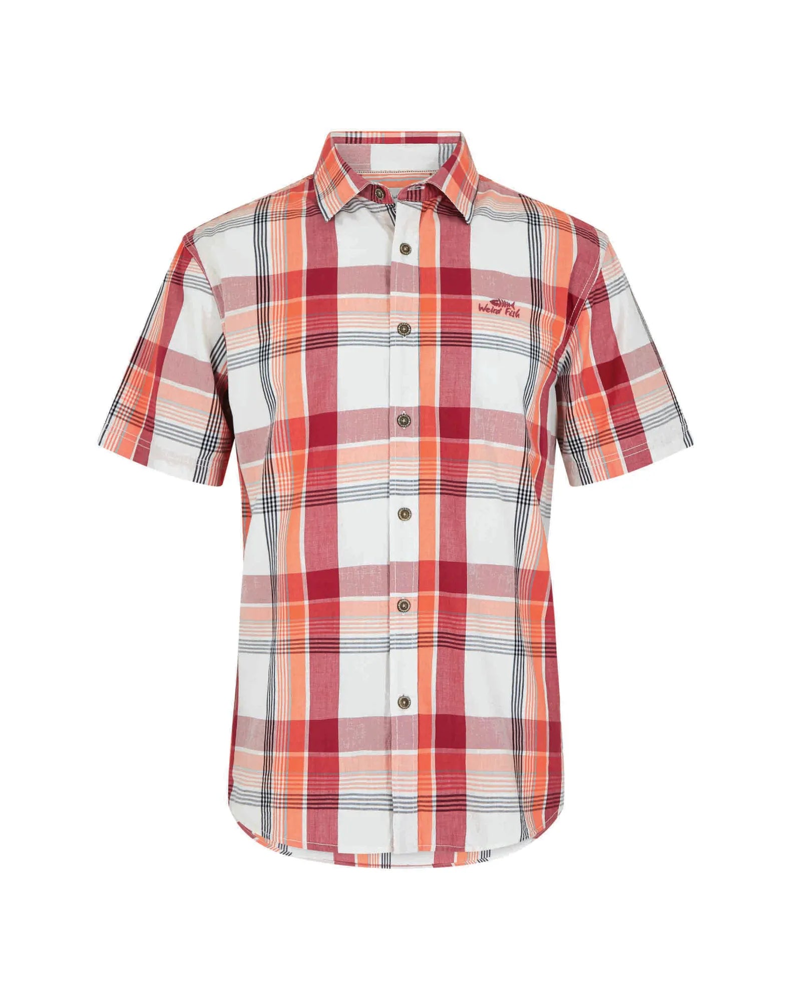Judd Chilli Red Short Sleeve Check Shirt