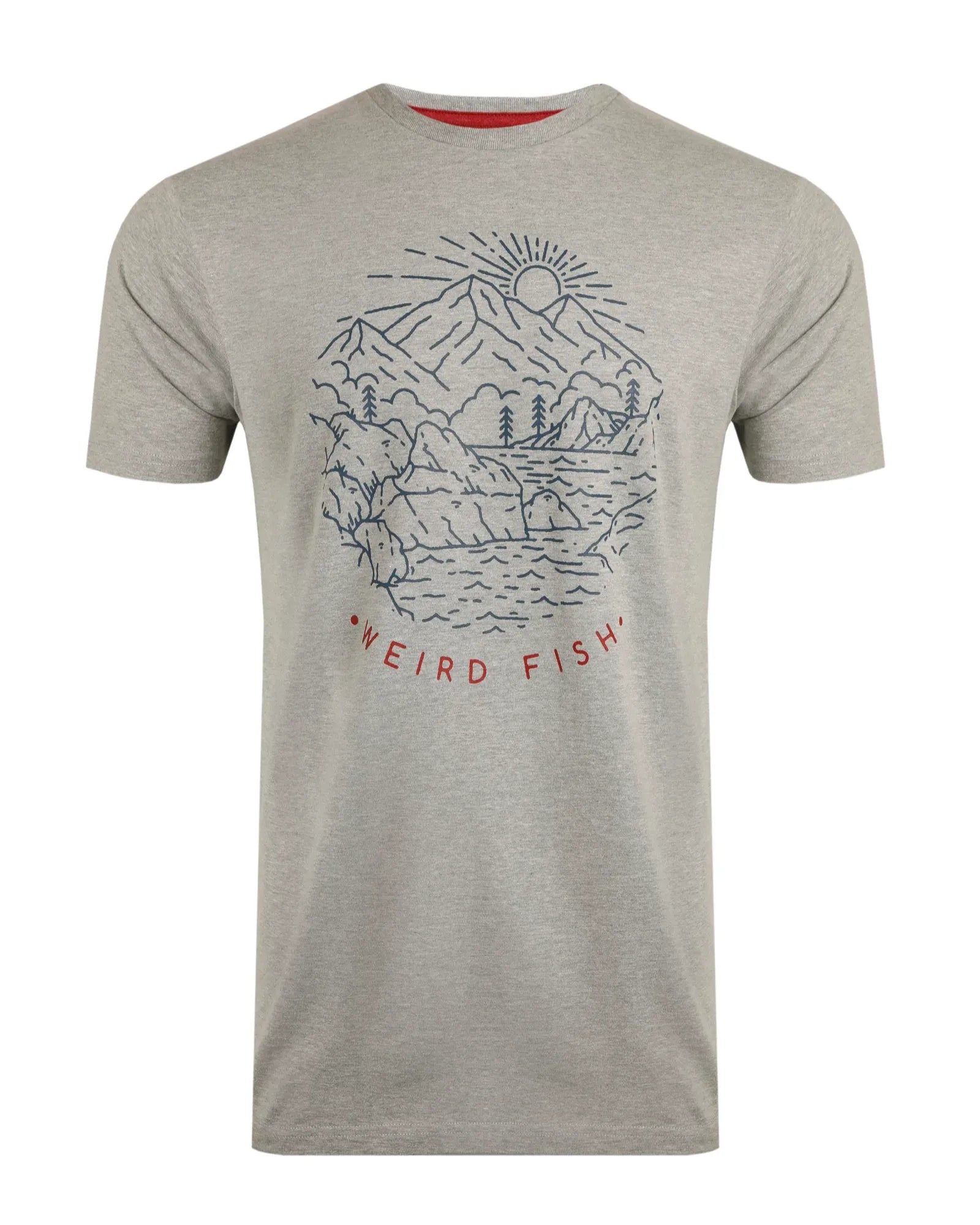 Lakes & Peaks Graphic T-Shirt - Grey Marl