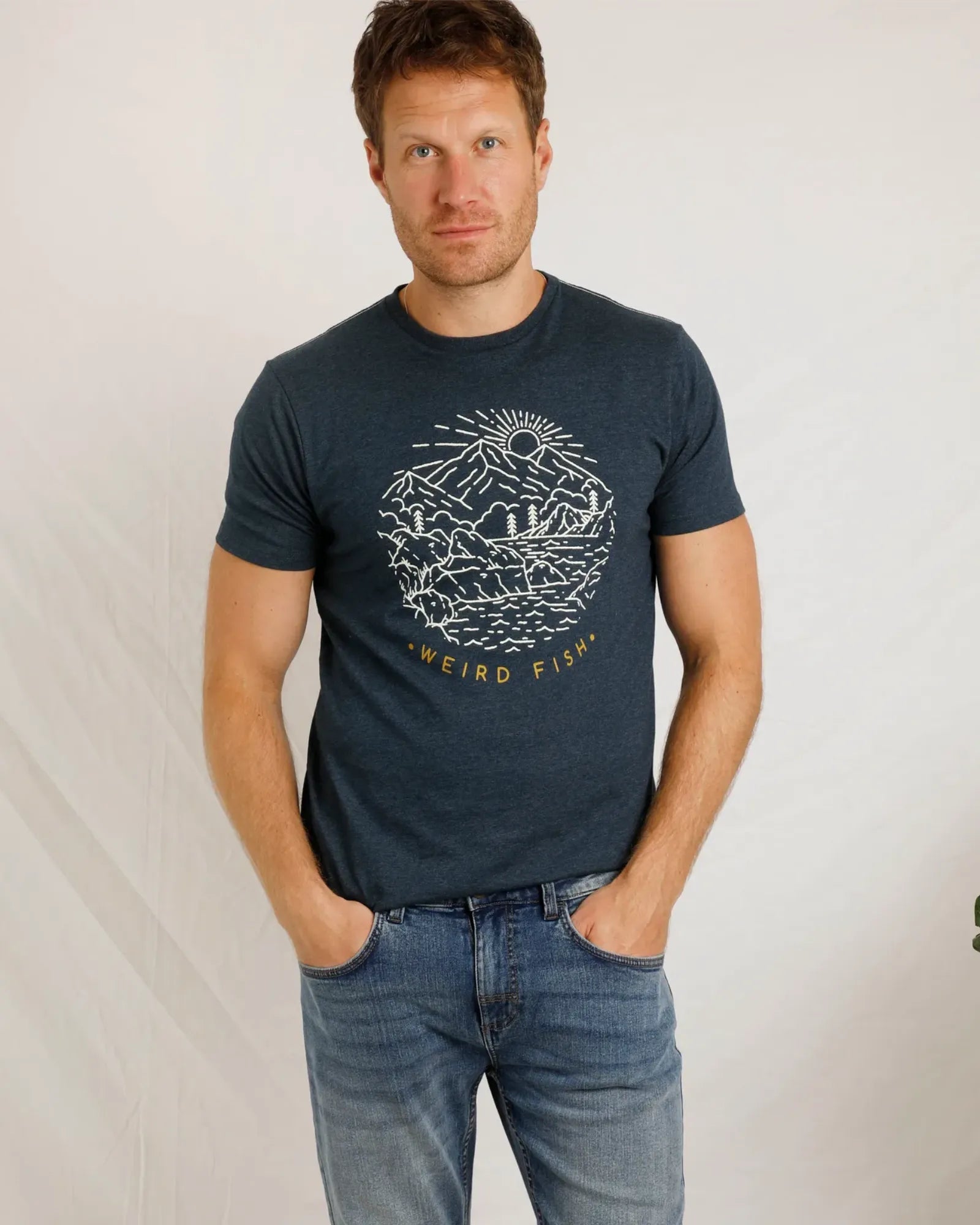 Lakes & Peaks Graphic T-Shirt - Navy