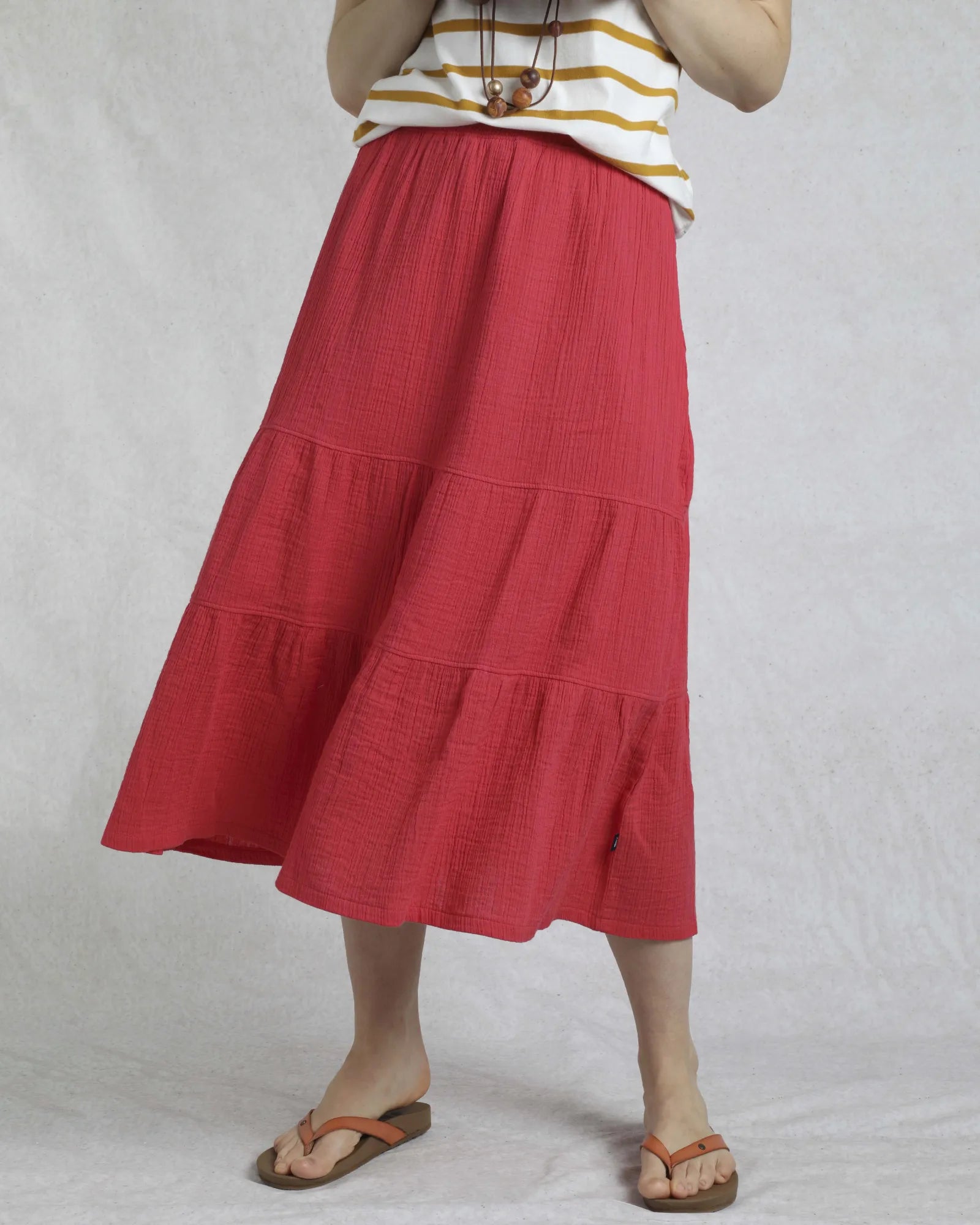 Lathika Skirt - Crimson