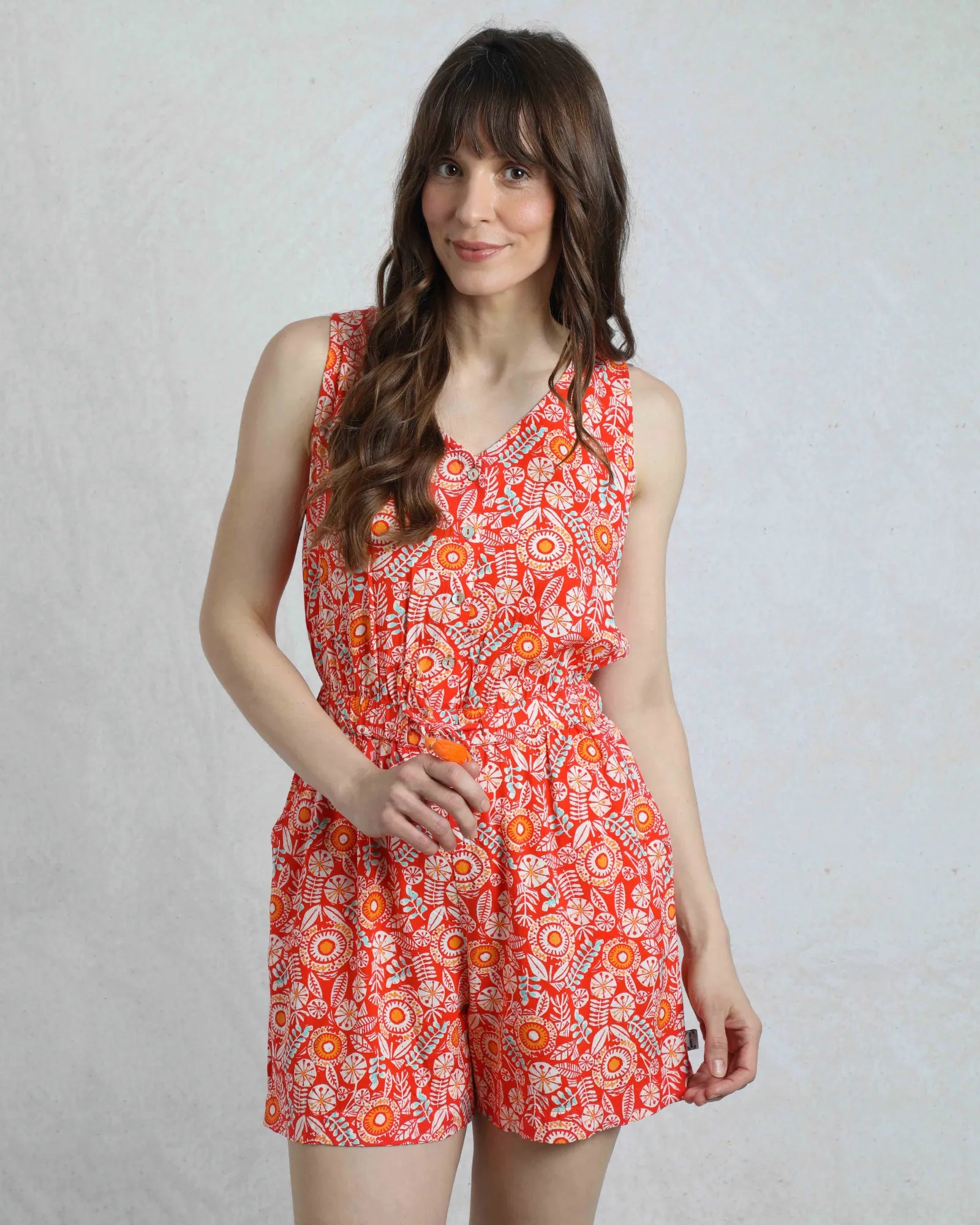 Mare Playsuit - Tango Red