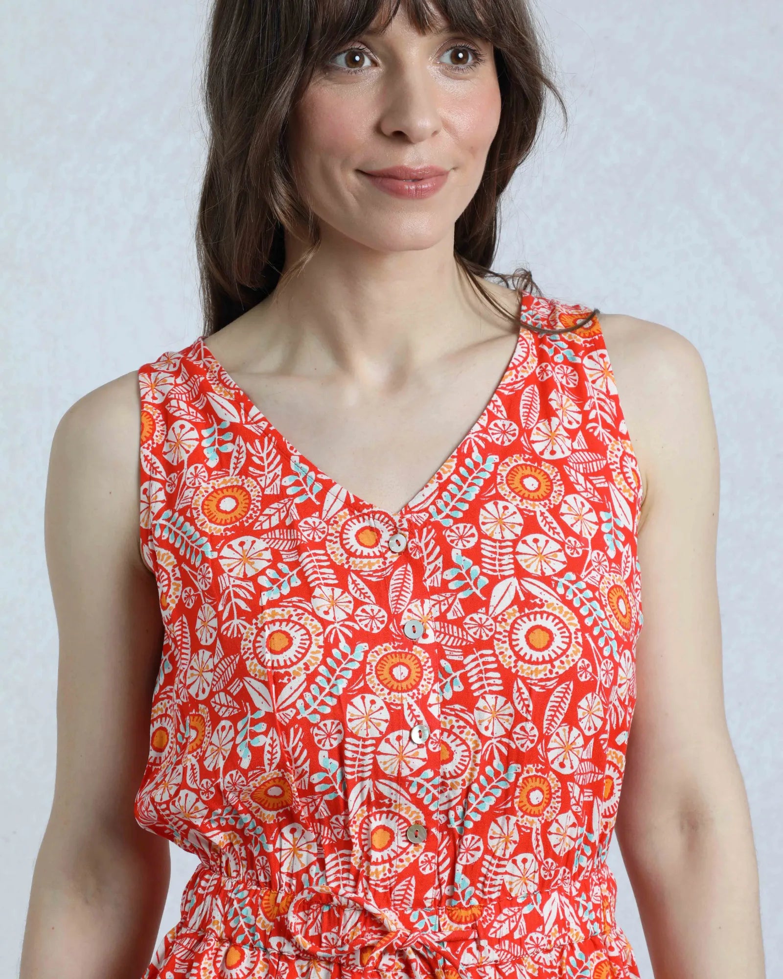 Mare Playsuit - Tango Red