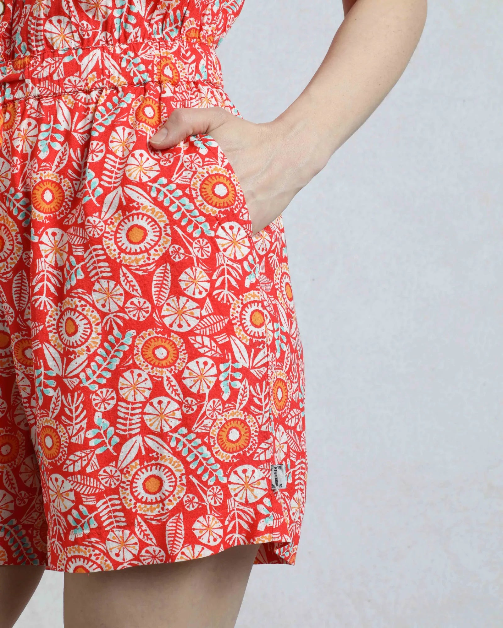 Mare Playsuit - Tango Red