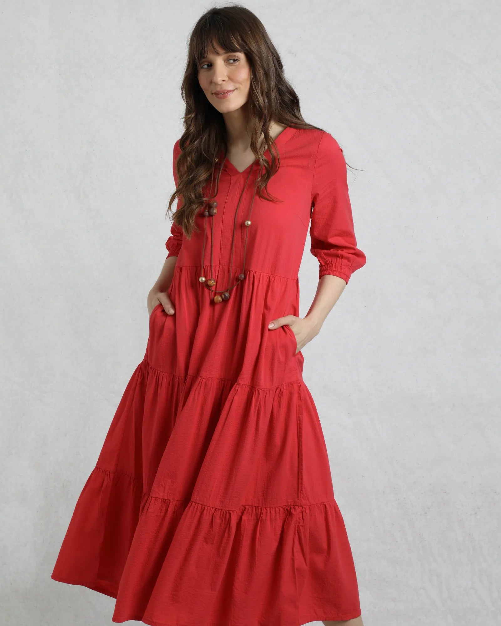 Margo Dress - Crimson