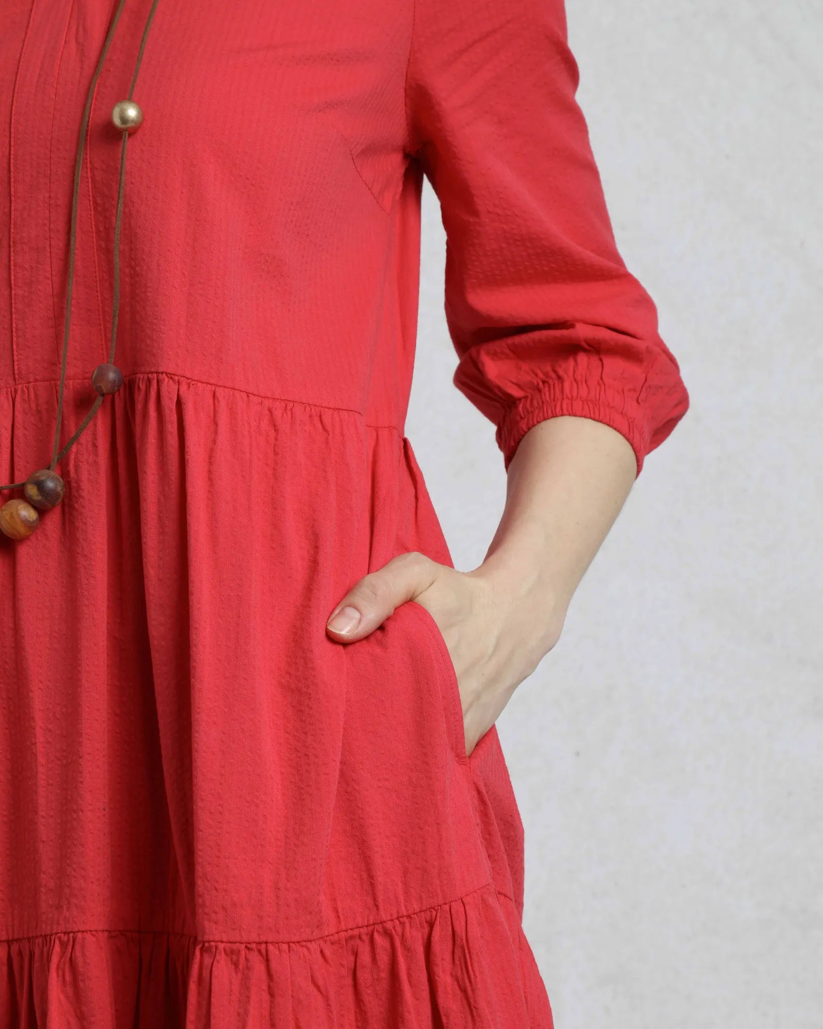 Margo Dress - Crimson