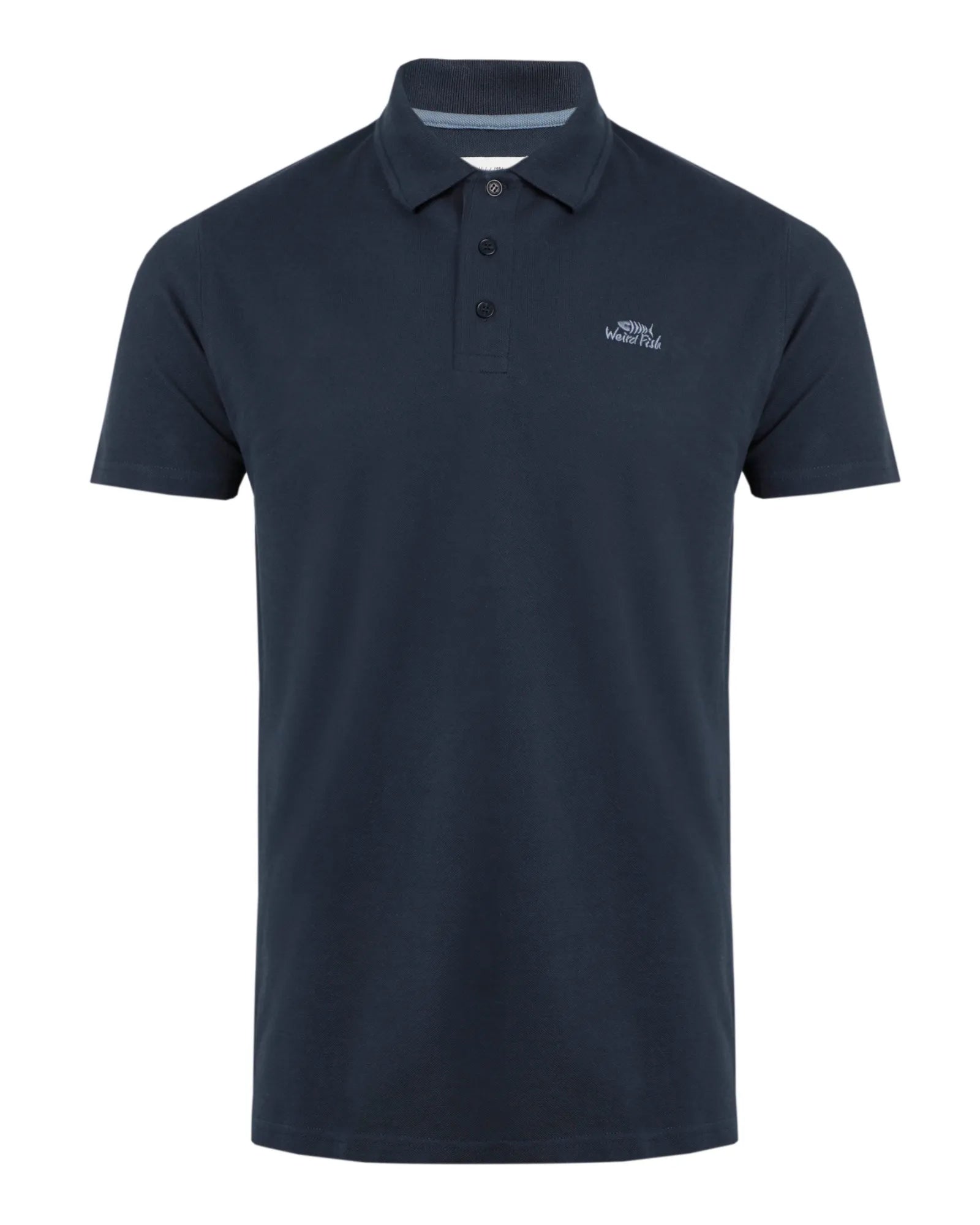 Miles Navy Organic Pique Polo