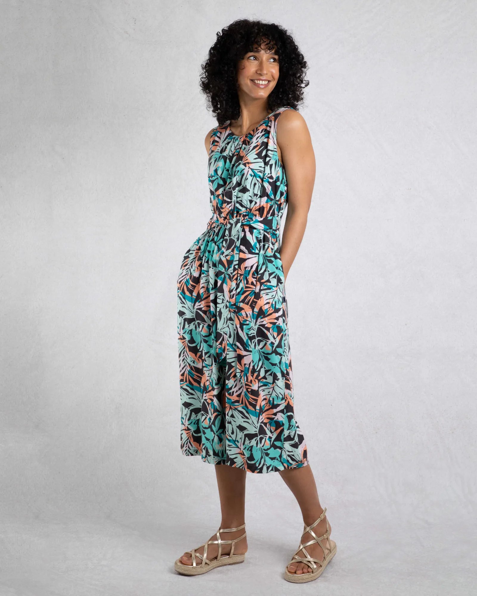 Nalani Jumpsuit - Aqua Blue