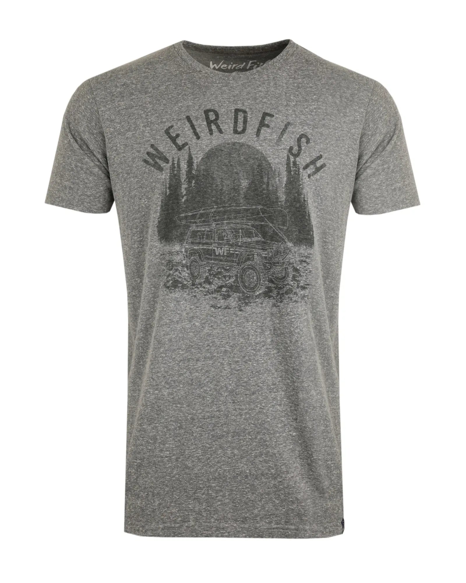 Off Grid Eco Snow Marl Graphic T-Shirt - Cement