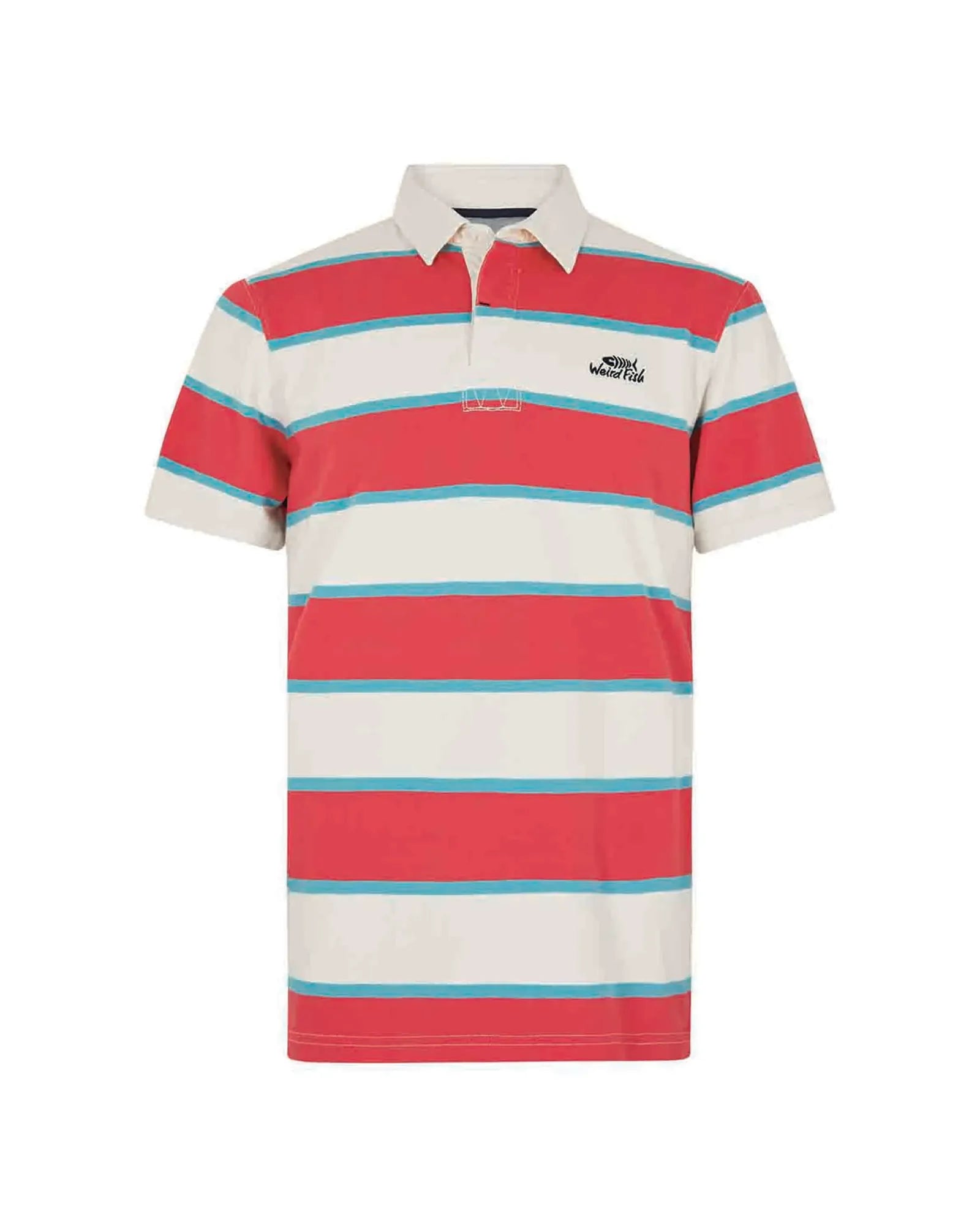 Rossett Radical Red Organic Cotton Short Sleeve Rugby Shirt