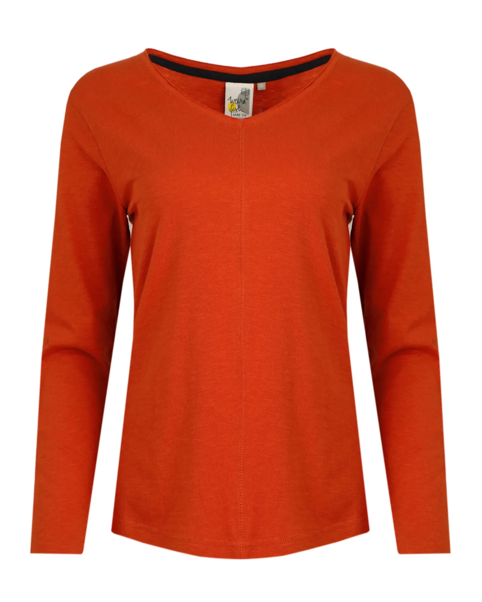 Rubita Organic Long Sleeve T-Shirt - Rust