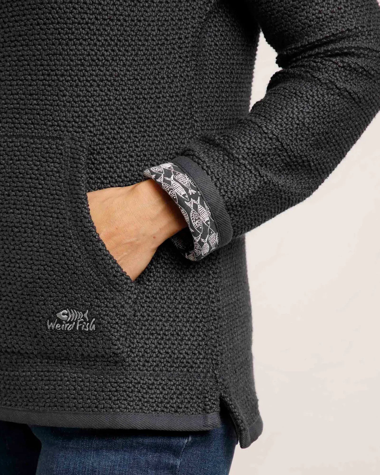 Sontee Navy Full Zip Eco Macaroni Sweatshirt