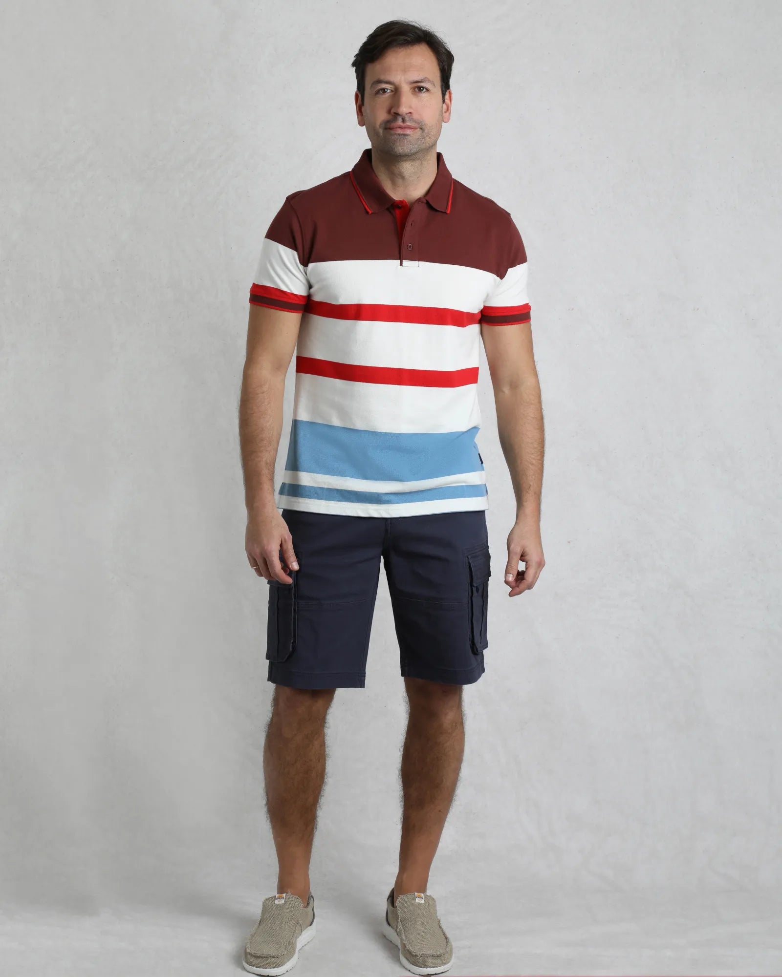 Sunbury Polo Shirt - Pinot Red