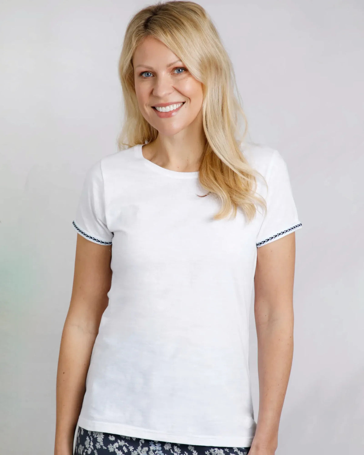 Weird Fish Teya White T-Shirt